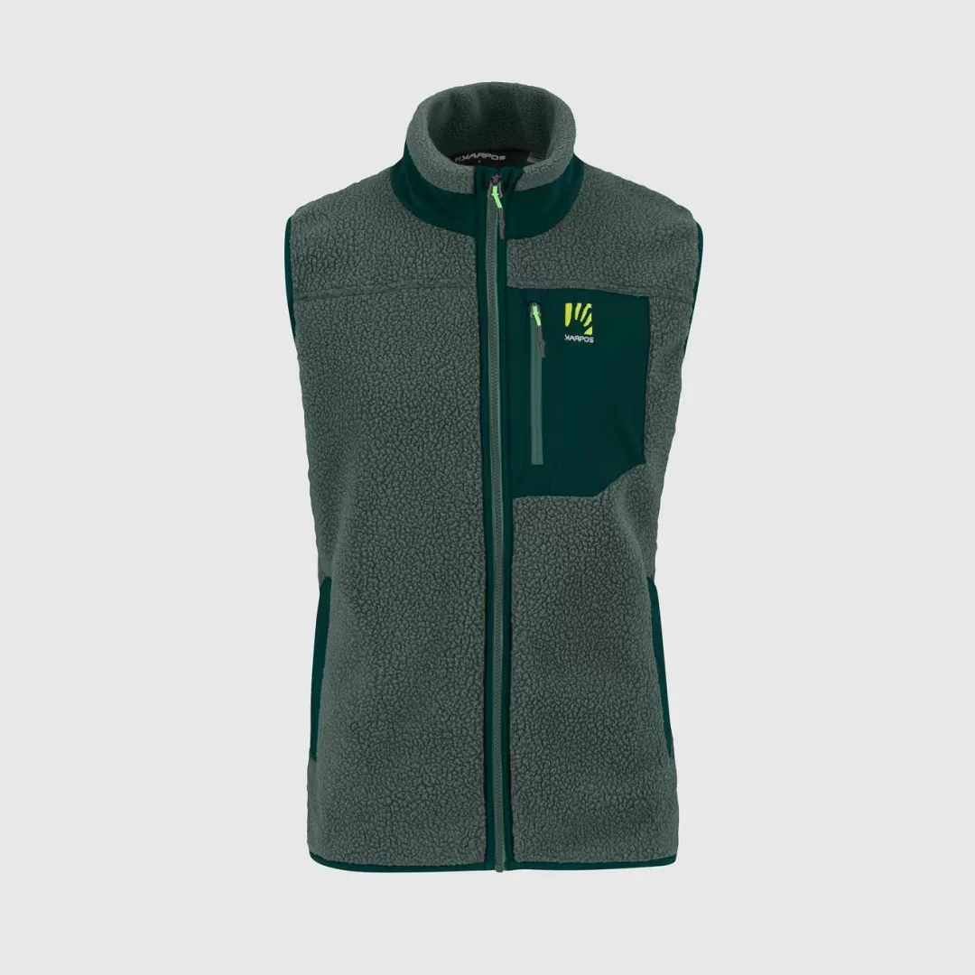 Karpos Winter | Ski Mountaineering | Mountaineering | Jackets & Vests | Fleeces | 80'S FLEECE VEST JUNGLE GREEN/FOREST