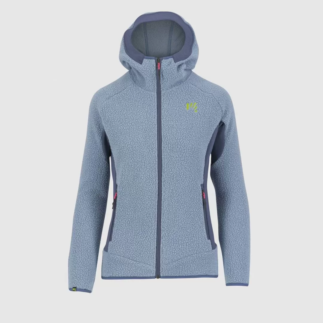 Karpos Winter | Ski Mountaineering | Mountaineering | Climbing | Hiking | Fleeces | 80'S HOODIE W FLEECE MOUNTAIN SPRING/BERING SEA