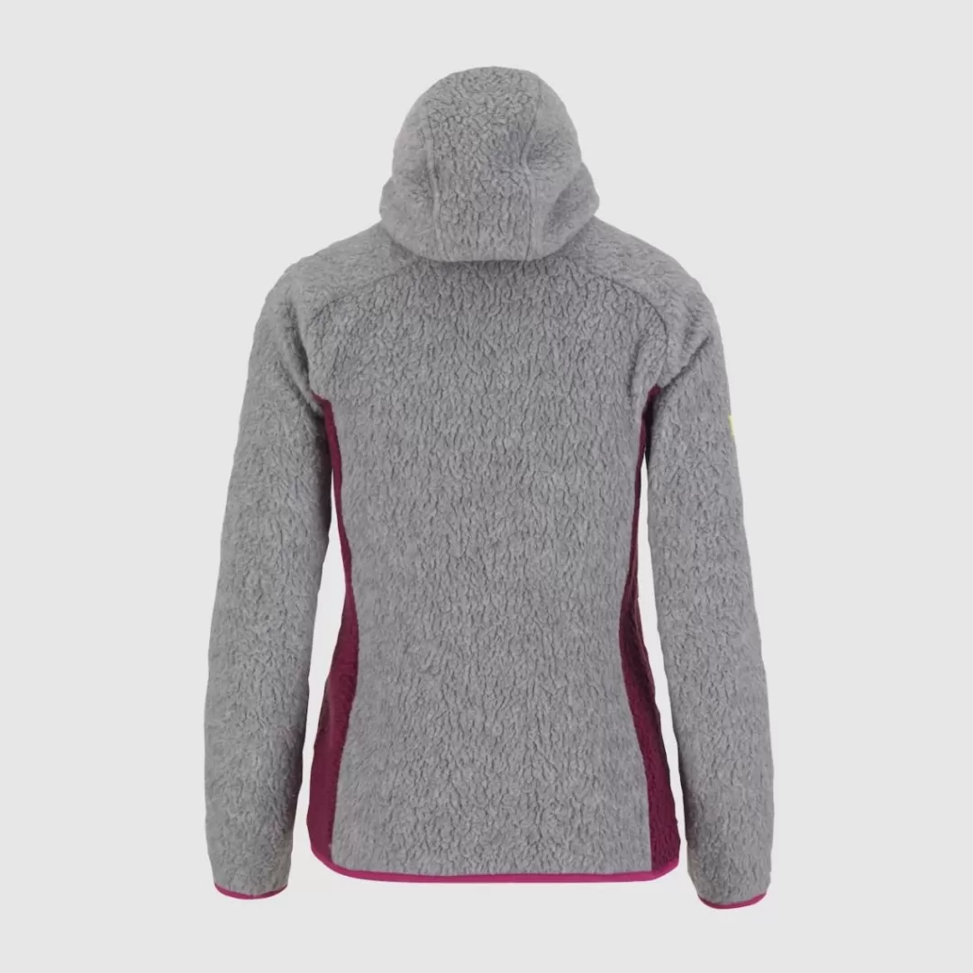 Karpos | 80'S R POLARTEC W HOODIE LIGHT GREY/MELOGRANO