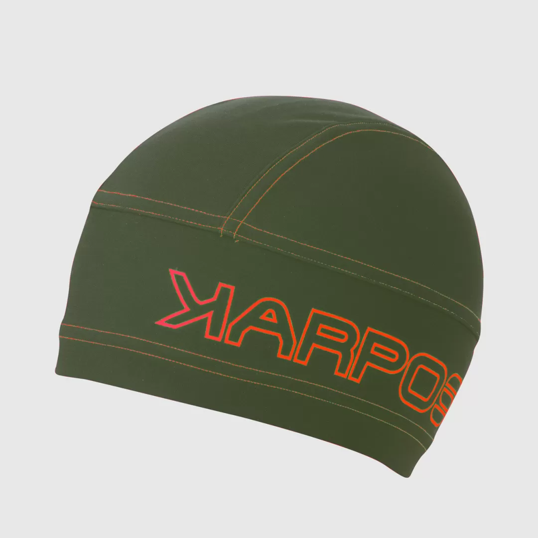 Karpos Winter | Skimo Touring | Skimo Dynamic | Ski Mountaineering | Mountaineering | Mountain Biking | Trail Running | Hiking | Headwear | ALAGNA CAP THYME/SPICY ORANGE