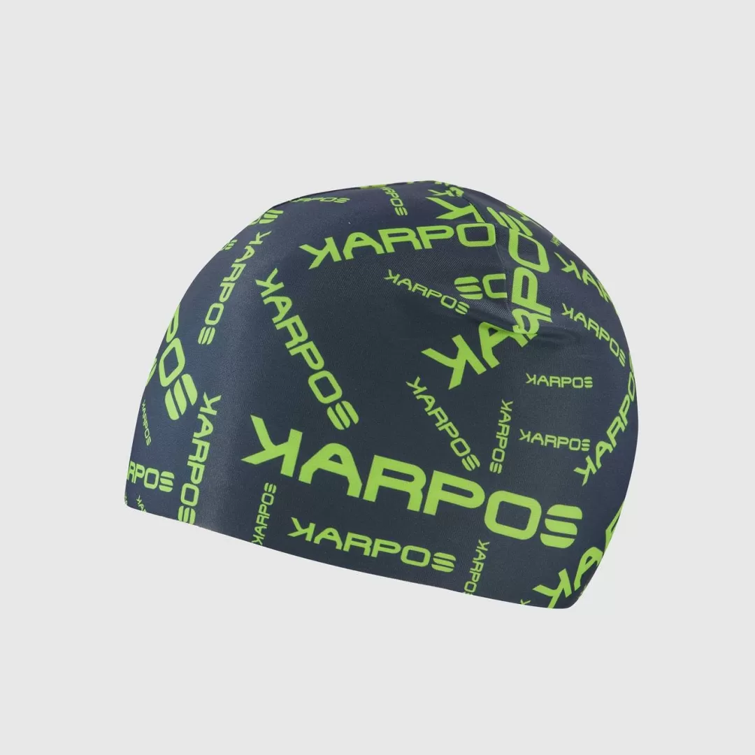 Karpos Winter | Skimo Touring | Skimo Dynamic | Ski Mountaineering | Mountaineering | Headwear | ALAGNA RACE CAP MIDNIGHT/GREEN FLASH