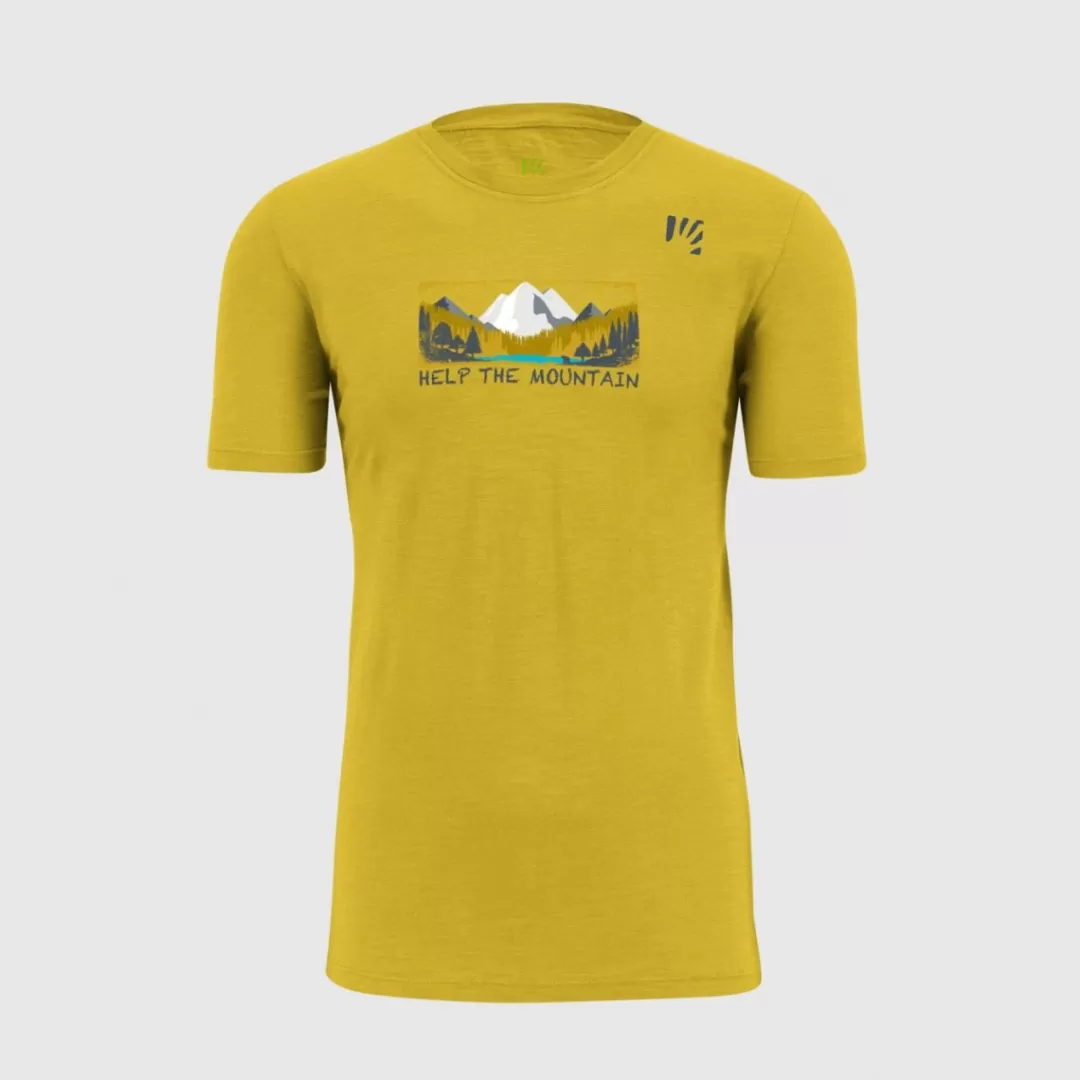 Karpos Lifestyle | Climbing | T-Shirts | AMBRETTA T-SHIRT LEMON CURRY