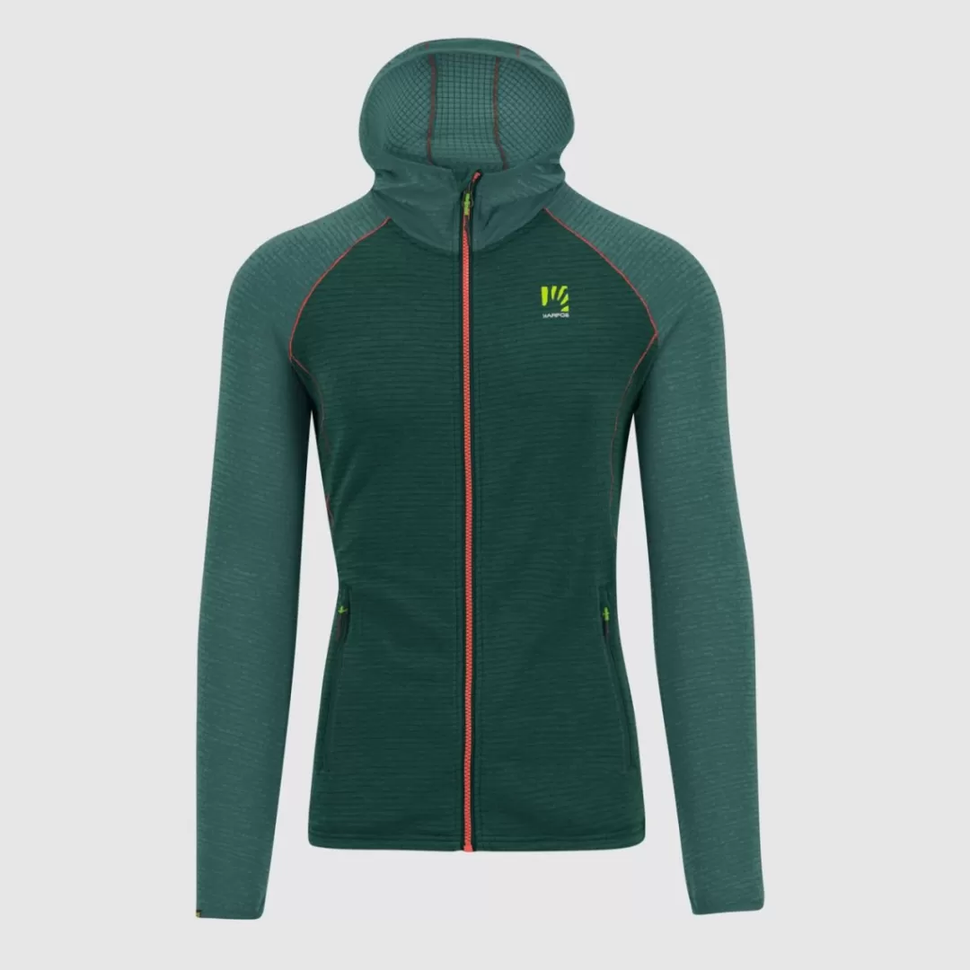 Karpos Mountaineering | Climbing | Hiking | Fleeces | AMBRIZZOLA FULL-ZIP HOODIE DARK SEA/BALSAM