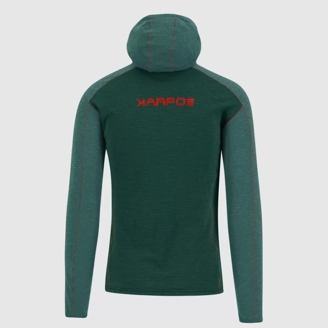 Karpos Mountaineering | Climbing | Hiking | Fleeces | AMBRIZZOLA FULL-ZIP HOODIE DARK SEA/BALSAM