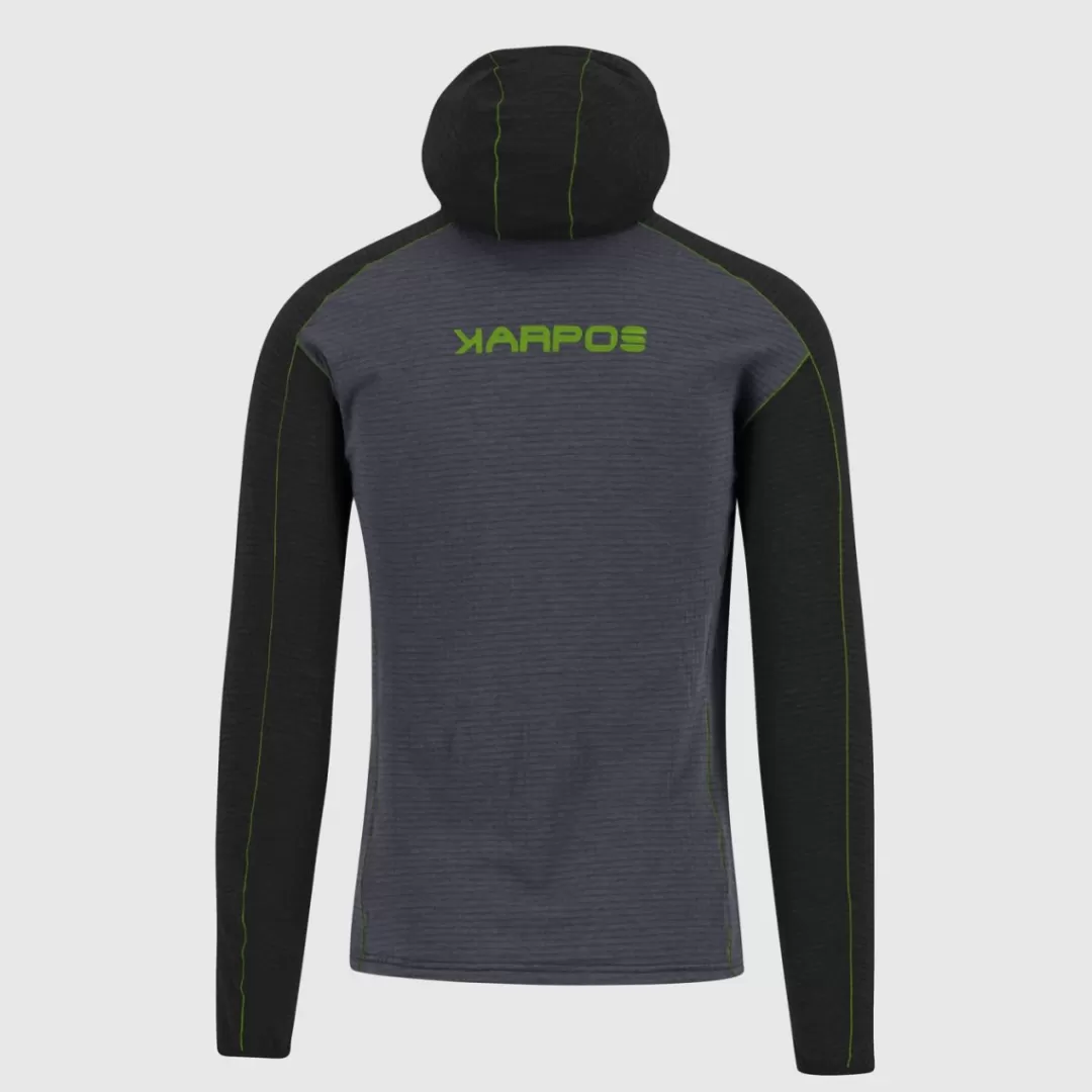 Karpos Mountaineering | Climbing | Hiking | Fleeces | AMBRIZZOLA FULL-ZIP HOODIE OMBRE BLUE/BLACK