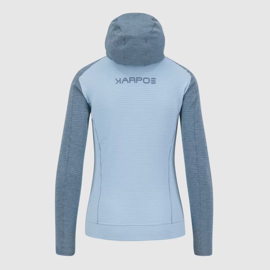 Karpos Mountaineering | Climbing | Hiking | Fleeces | AMBRIZZOLA W FULL-ZIP HOODIE AQUAMARINE/SPRING LAKE