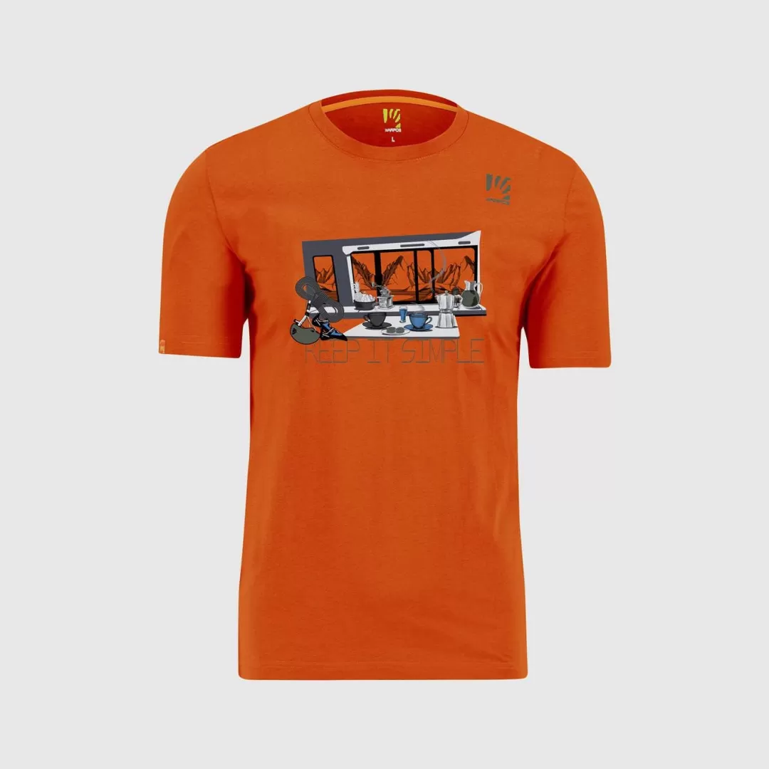 Karpos Lifestyle | Winter | Climbing | T-Shirts | ANEMONE T-SHIRT SPICY ORANGE