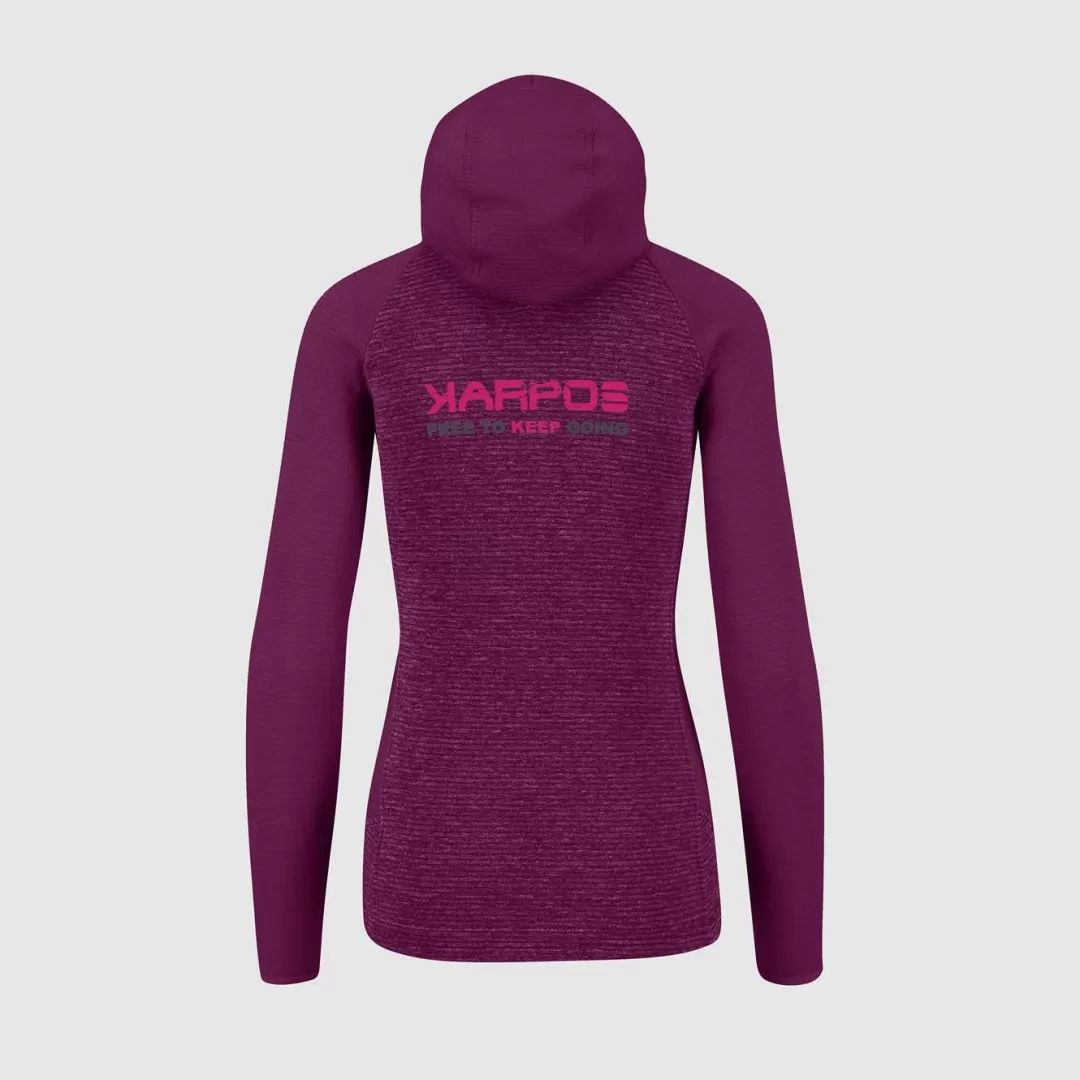 Karpos Lifestyle | Climbing | Fleeces | CAMOSCIO W FULL ZIP HOODIE BOYSENBERRY