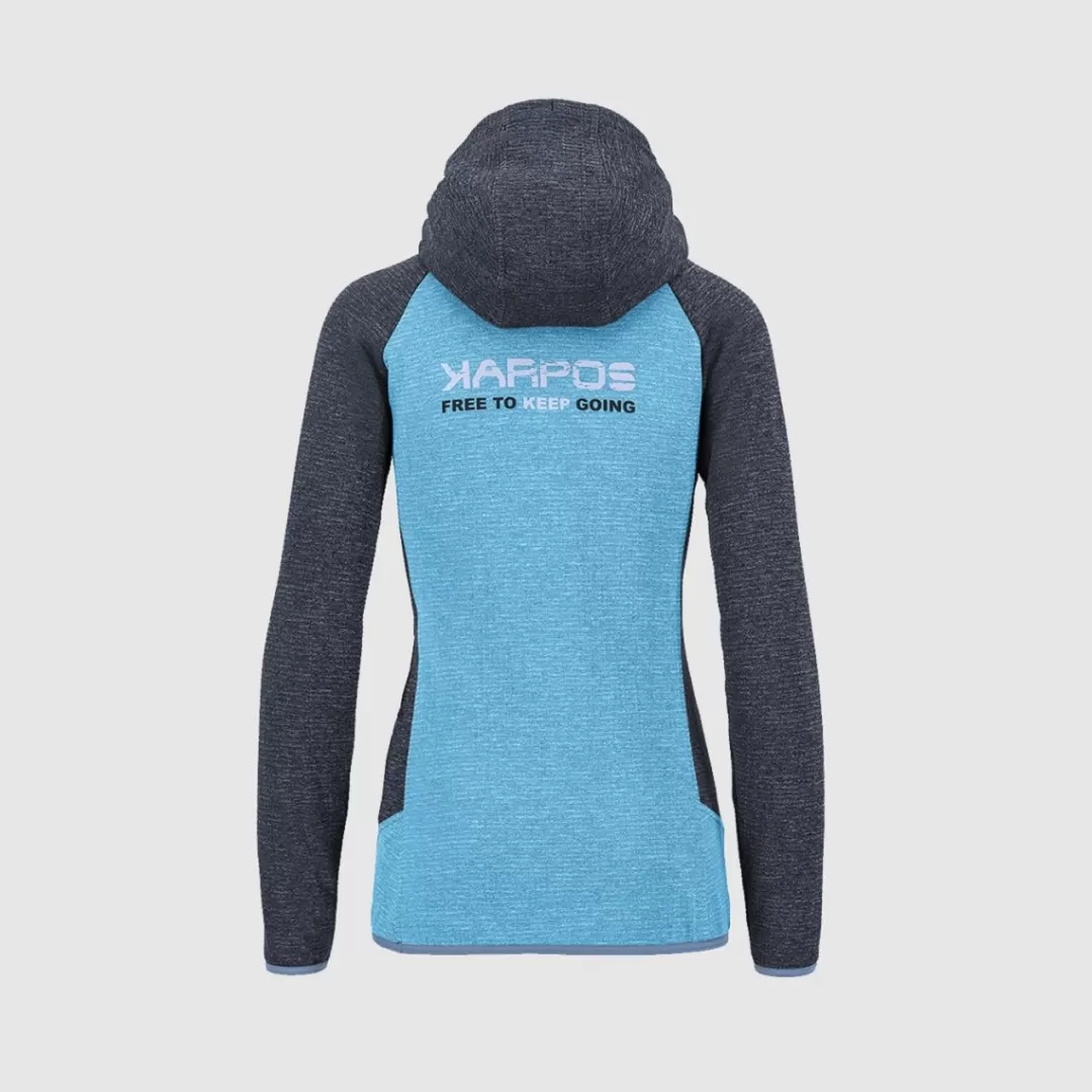 Karpos Winter | Lifestyle | Climbing | Fleeces | CAMOSCIO W HOODIE BLUE ATOLL/INDIA INK