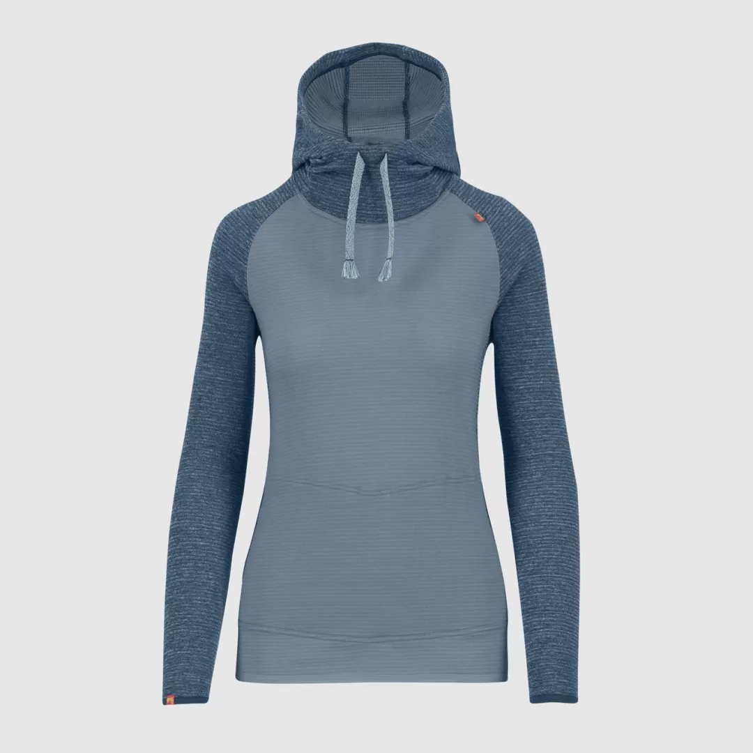 Karpos Winter | Lifestyle | Climbing | Fleeces | CAMOSCIO W HOODIE MOUNTAIN SPRING/BERING SEA