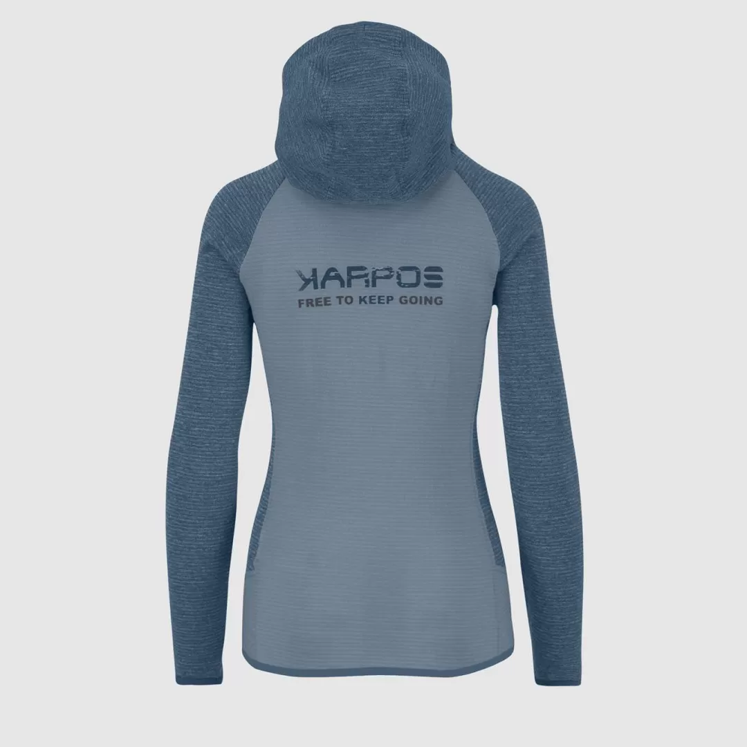 Karpos Winter | Lifestyle | Climbing | Fleeces | CAMOSCIO W HOODIE MOUNTAIN SPRING/BERING SEA