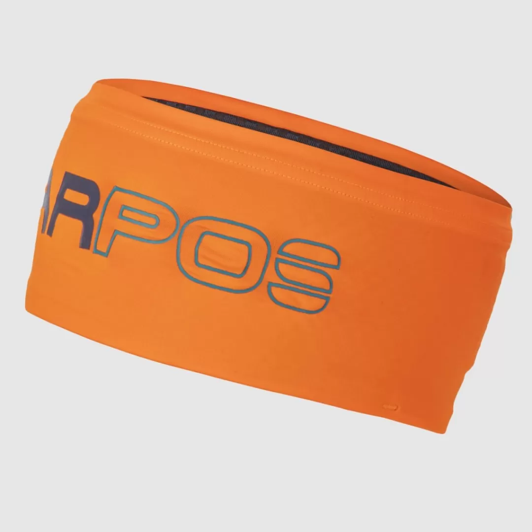 Karpos Mountaineering | Mountain Biking | Climbing | Trail Running | Hiking | Headwear | CENGIA HEADBAND ORANGE FLUO/OMBRE B./INDIGO B.