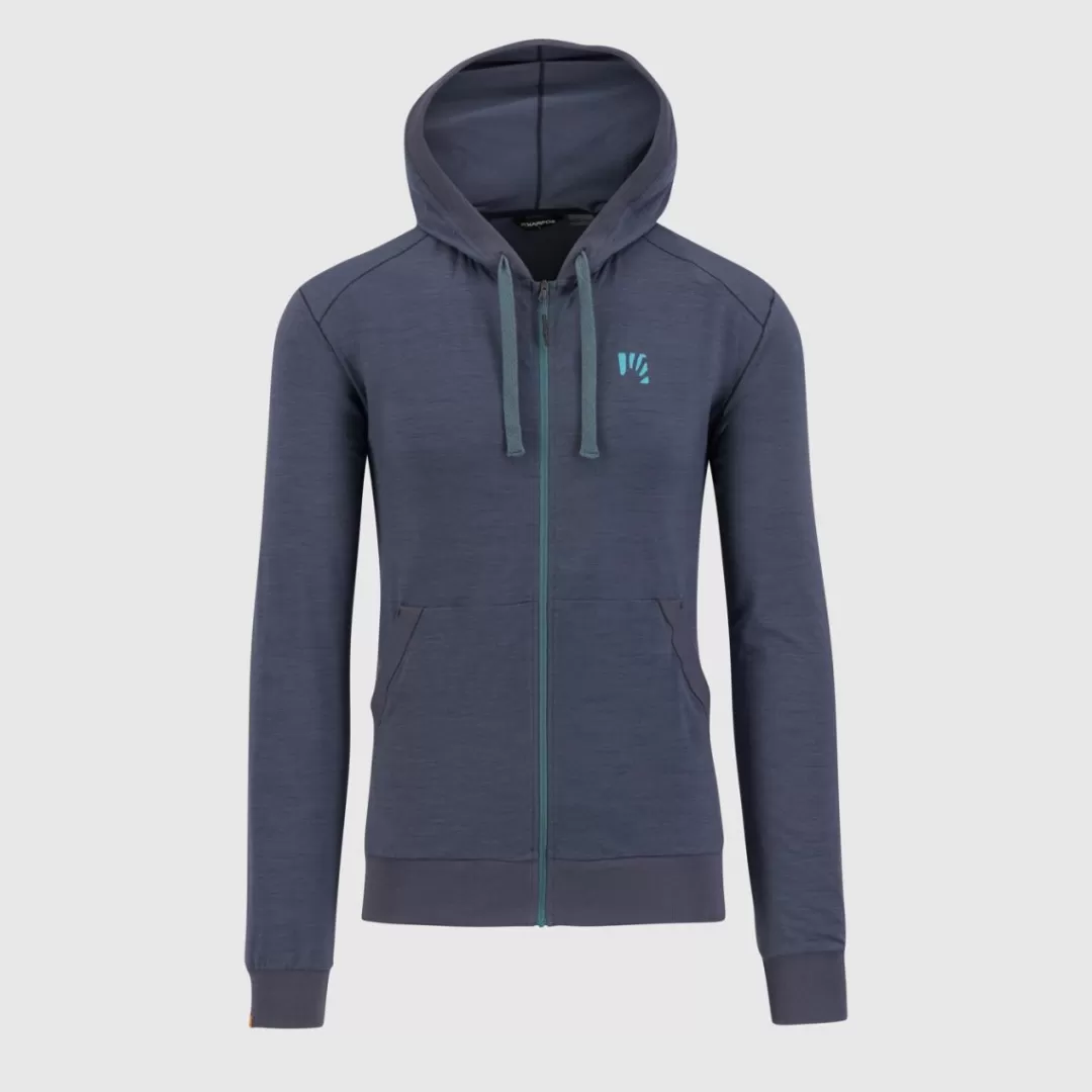 Karpos Lifestyle | Climbing | Fleeces | COPPOLO MERINO FULL ZIP HOODIE OMBRE BLUE