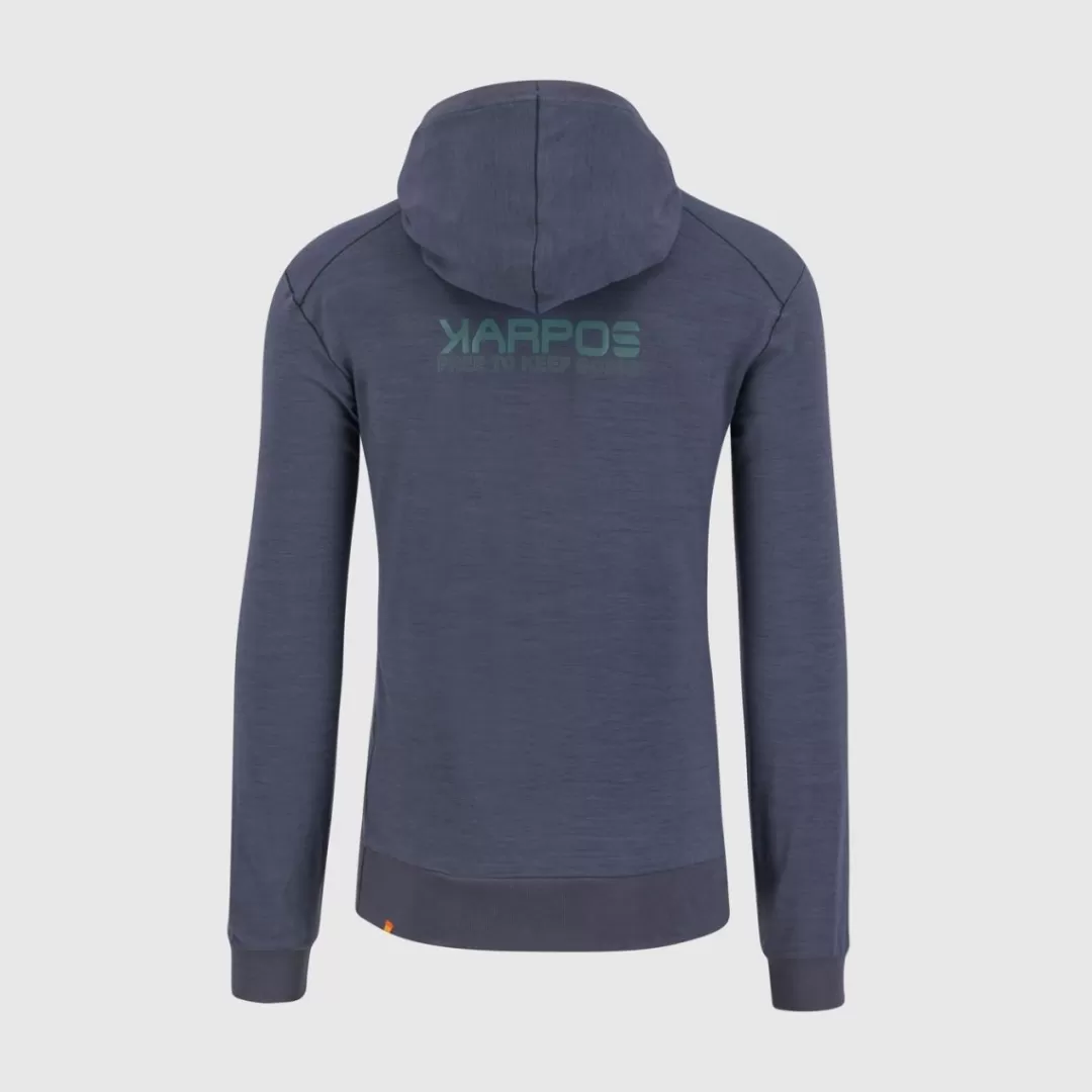 Karpos Lifestyle | Climbing | Fleeces | COPPOLO MERINO FULL ZIP HOODIE OMBRE BLUE