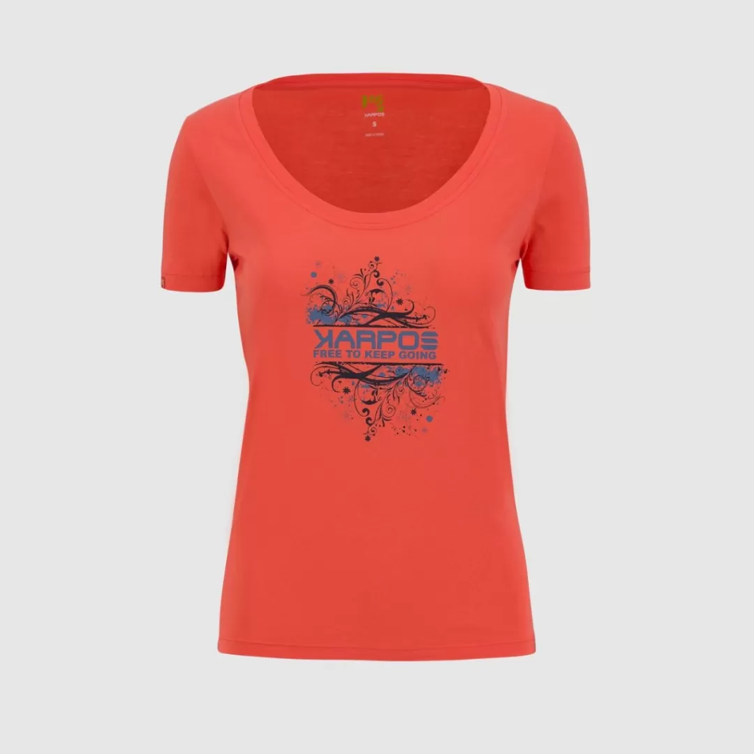 Karpos Winter | Lifestyle | Climbing | T-Shirts | CROCUS W T-SHIRT HOT CORAL