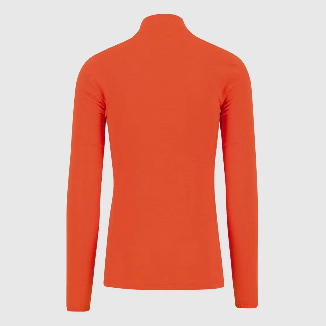 Karpos Winter | Ski Mountaineering | Mountaineering | Mountain Biking | Climbing | Trail Running | Hiking | Fleeces | CRODA LIGHT HALF ZIP SPICY ORANGE