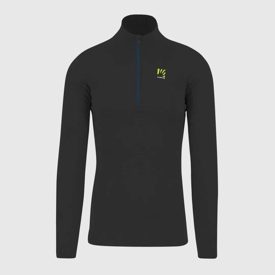 Karpos Winter | Ski Mountaineering | Mountaineering | Mountain Biking | Climbing | Trail Running | Hiking | Fleeces | CRODA LIGHT HALF ZIP BLACK