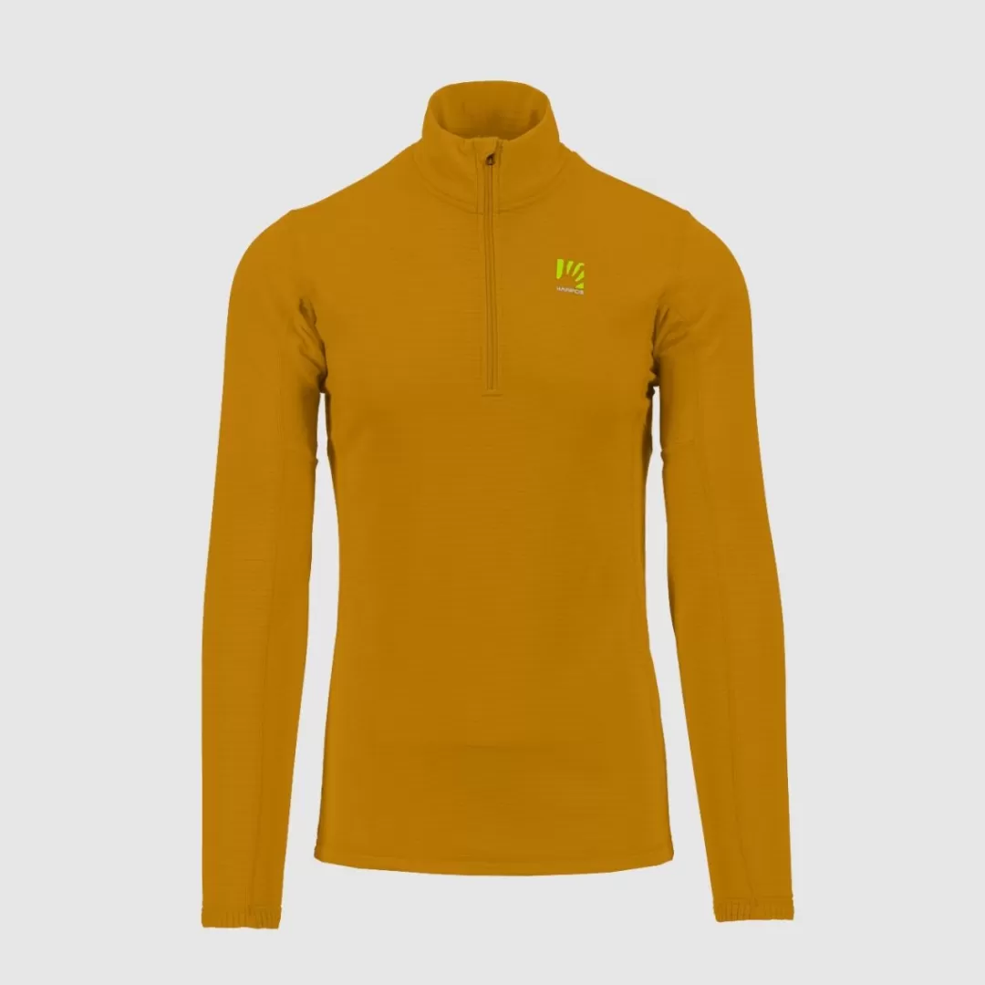 Karpos Winter | Ski Mountaineering | Mountaineering | Mountain Biking | Climbing | Trail Running | Hiking | Fleeces | CRODA LIGHT HALF ZIP GOLD FLAKE