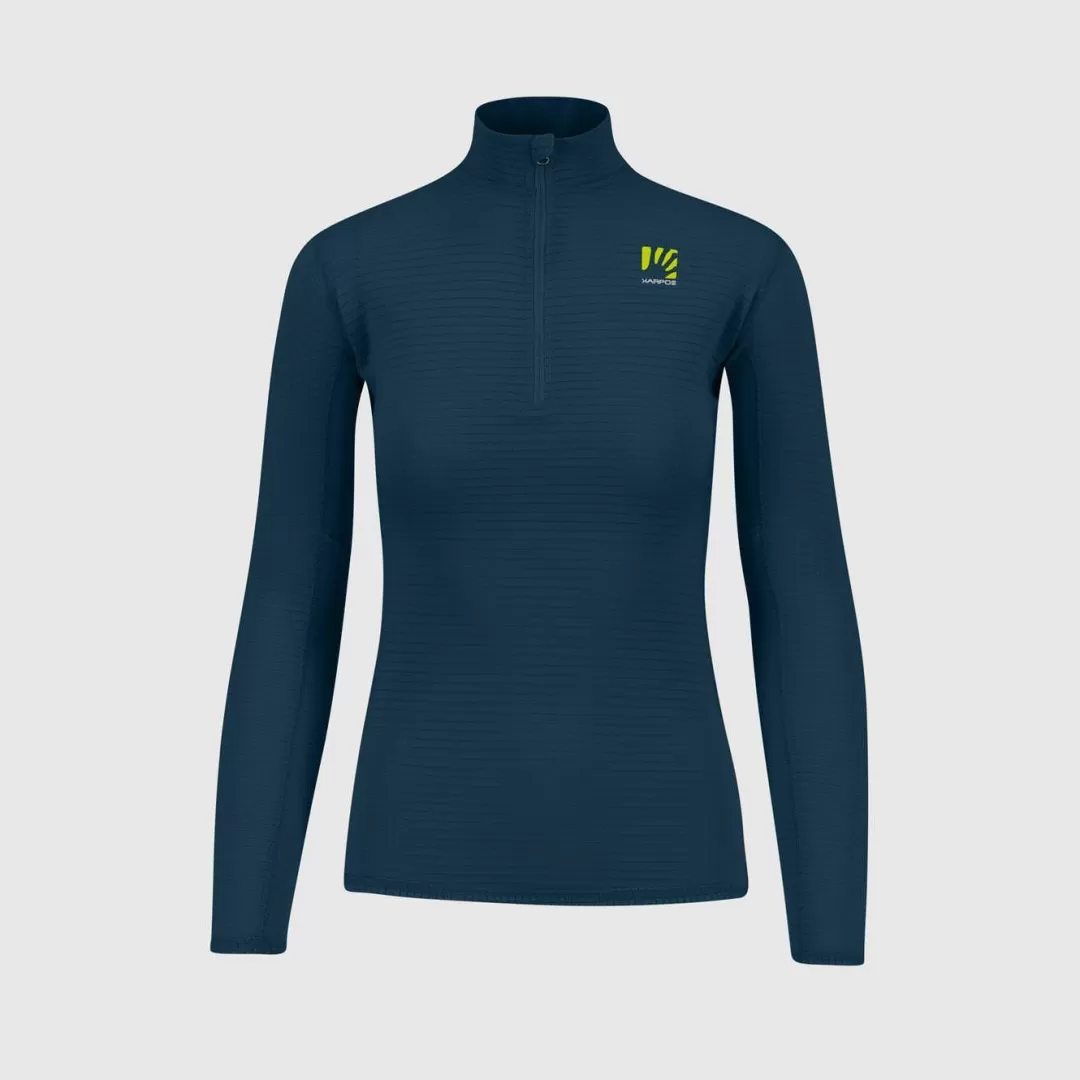 Karpos Winter | Ski Mountaineering | Mountaineering | Mountain Biking | Climbing | Trail Running | Hiking | Fleeces | CRODA LIGHT W HALF ZIP MIDNIGHT