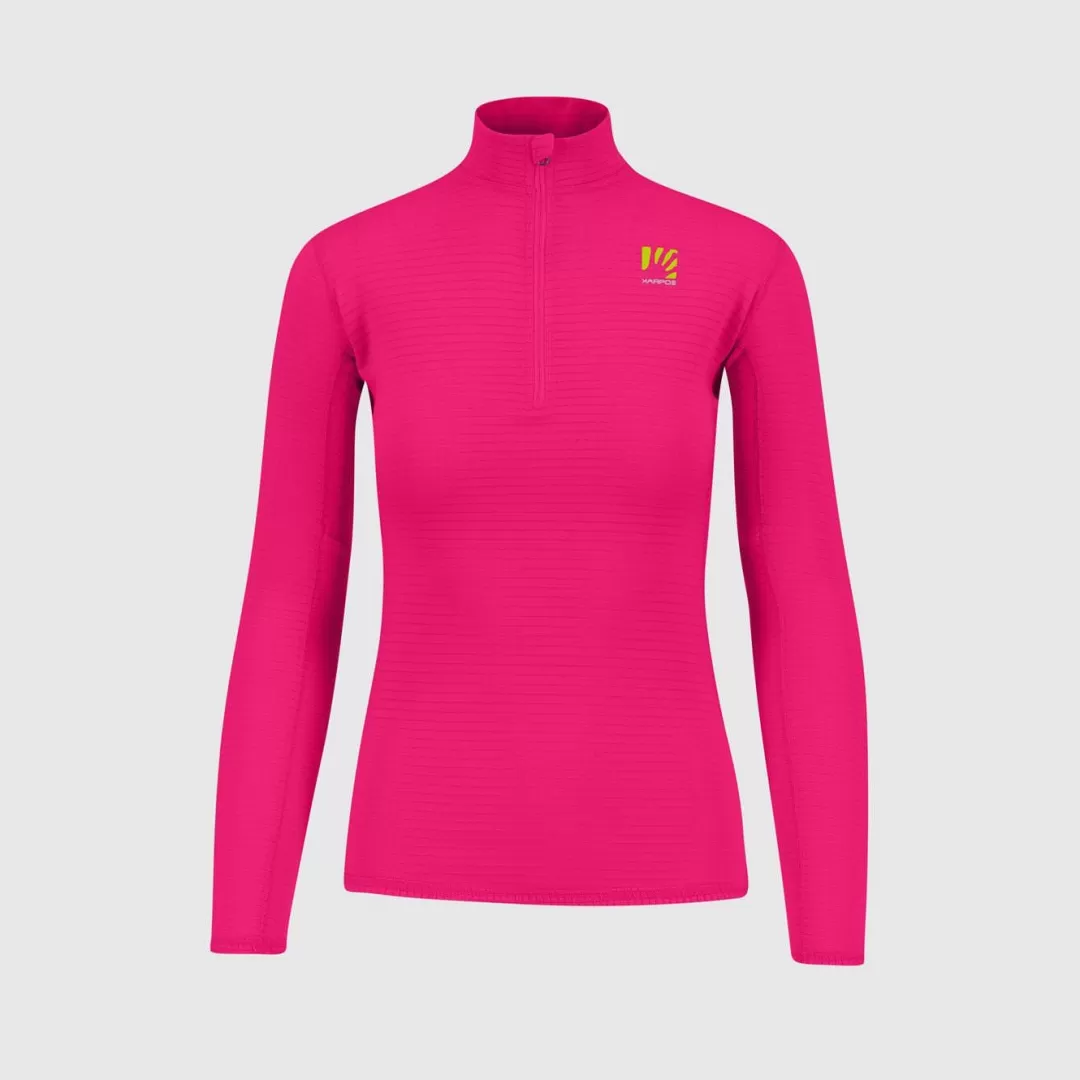 Karpos Winter | Ski Mountaineering | Mountaineering | Mountain Biking | Climbing | Trail Running | Hiking | Fleeces | CRODA LIGHT W HALF ZIP PINK