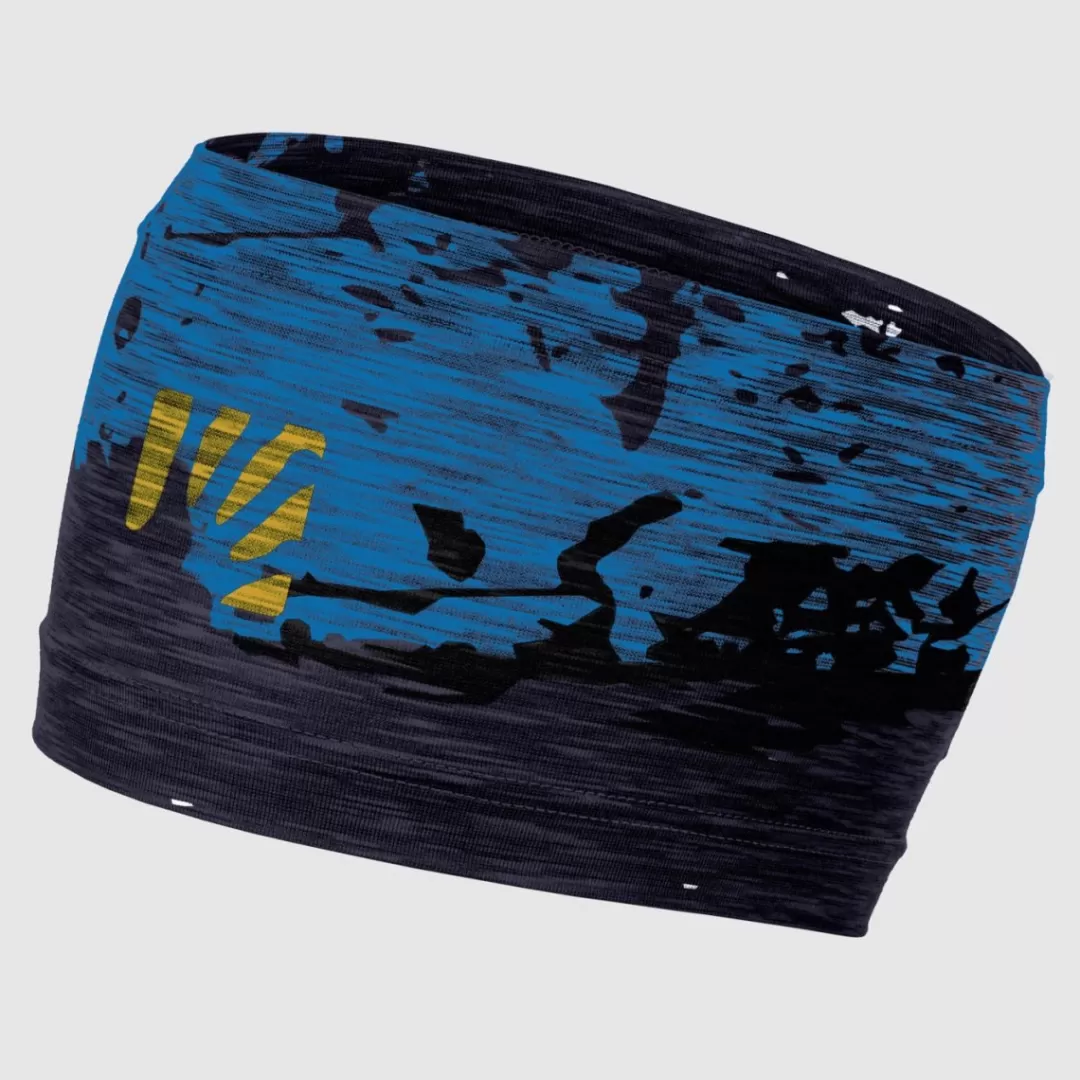 Karpos Headwear | Mountaineering | Mountain Biking | Climbing | Trail Running | Hiking | CRODA ROSSA HEADBAND INDIGO B./OUTER SPACE