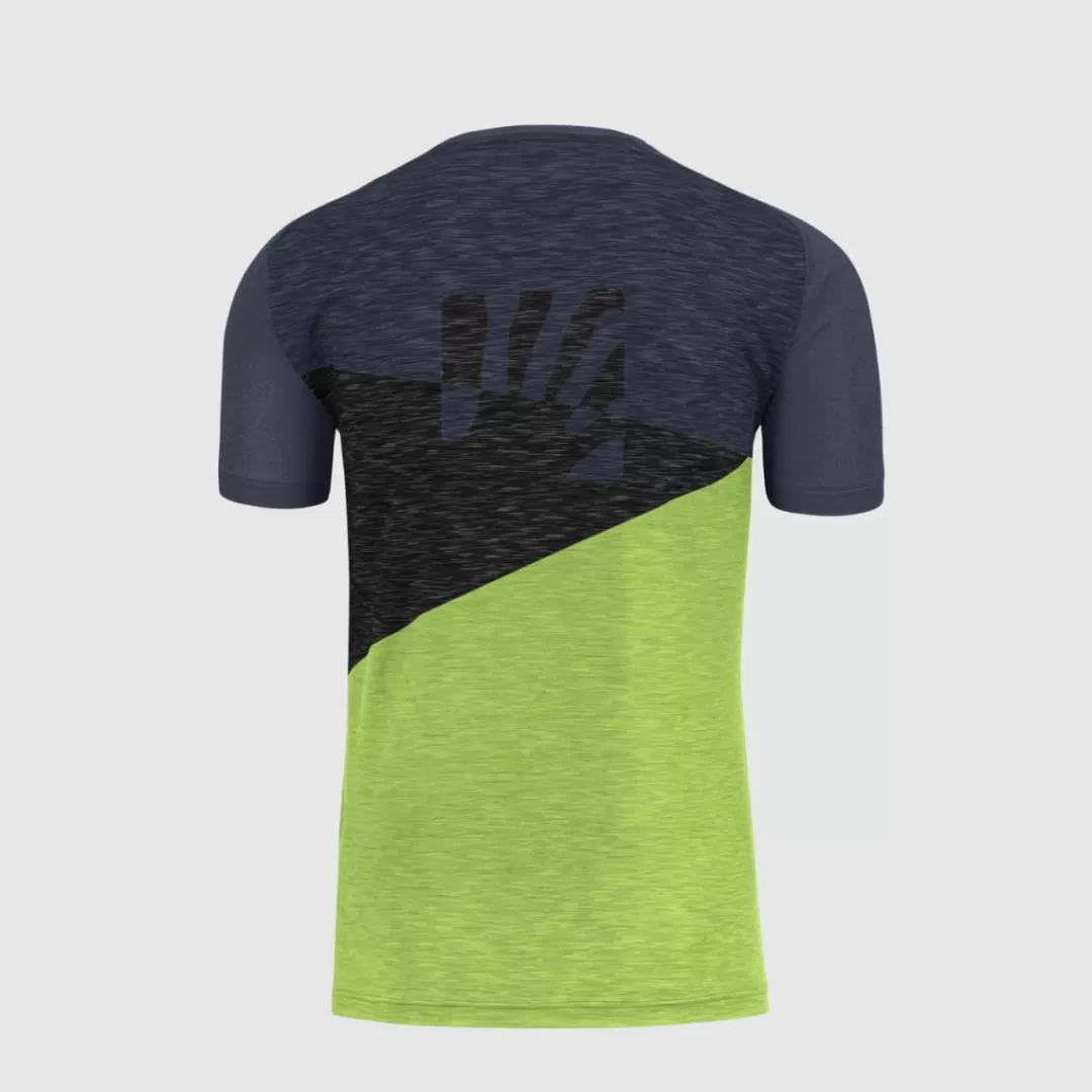 Karpos Hiking | T-Shirts | CRODA ROSSA JERSEY JASMINE GREEN/OMBRE BLUE/BLACK