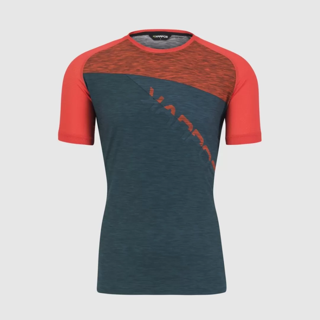 Karpos Hiking | T-Shirts | CRODA ROSSA JERSEY DARK SEA/PAPRIKA/BALSAM