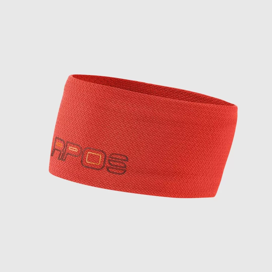 Karpos Winter | Skimo Touring | Skimo Dynamic | Ski Mountaineering | Mountaineering | Hiking | Headwear | CROZZON HEADBAND SPICY ORANGE/BLACK SAND