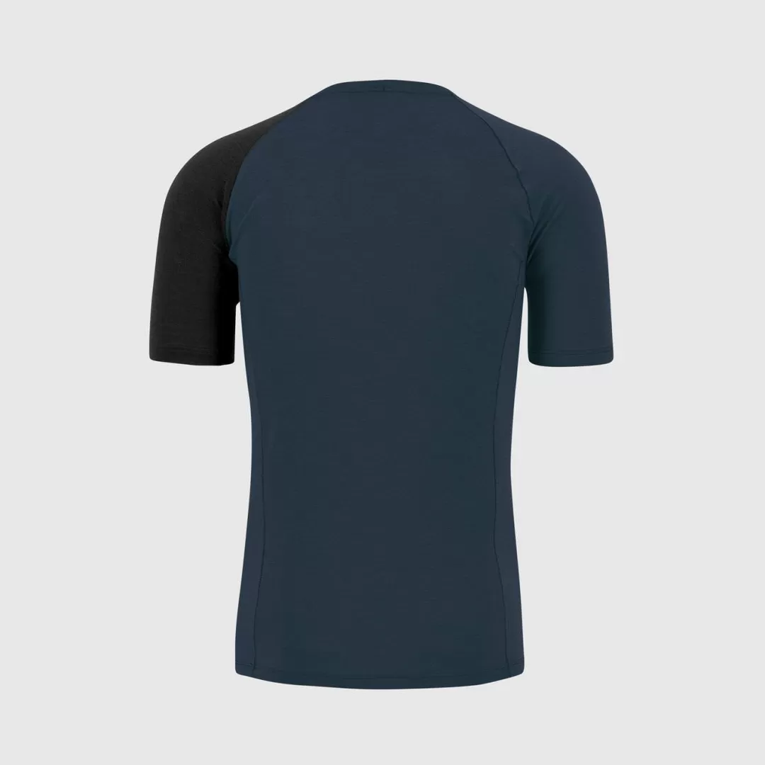 Karpos Winter | Skimo Touring | Ski Mountaineering | Mountaineering | Climbing | Baselayer | DINAMICO MERINO 130 T-SHIRT MIDNIGHT/BLACK