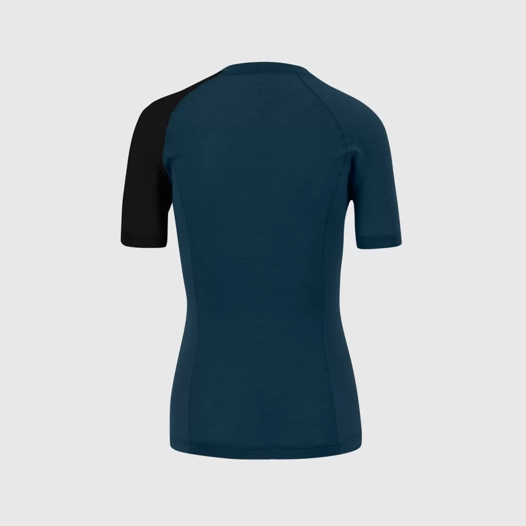 Karpos Skimo Touring | Skimo Dynamic | Ski Mountaineering | Mountaineering | Climbing | Baselayer | DINAMICO MERINO 130 W T-SHIRT MIDNIGHT/BLACK