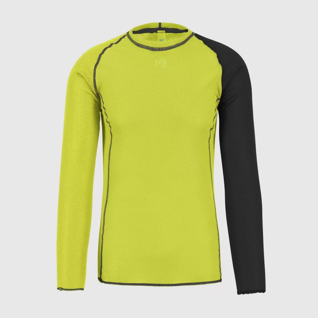 Karpos Winter | Skimo Touring | Ski Mountaineering | Mountaineering | Climbing | Trail Running | Baselayer | DINAMICO OCTA JERSEY LS KIWI COLADA/BLACK