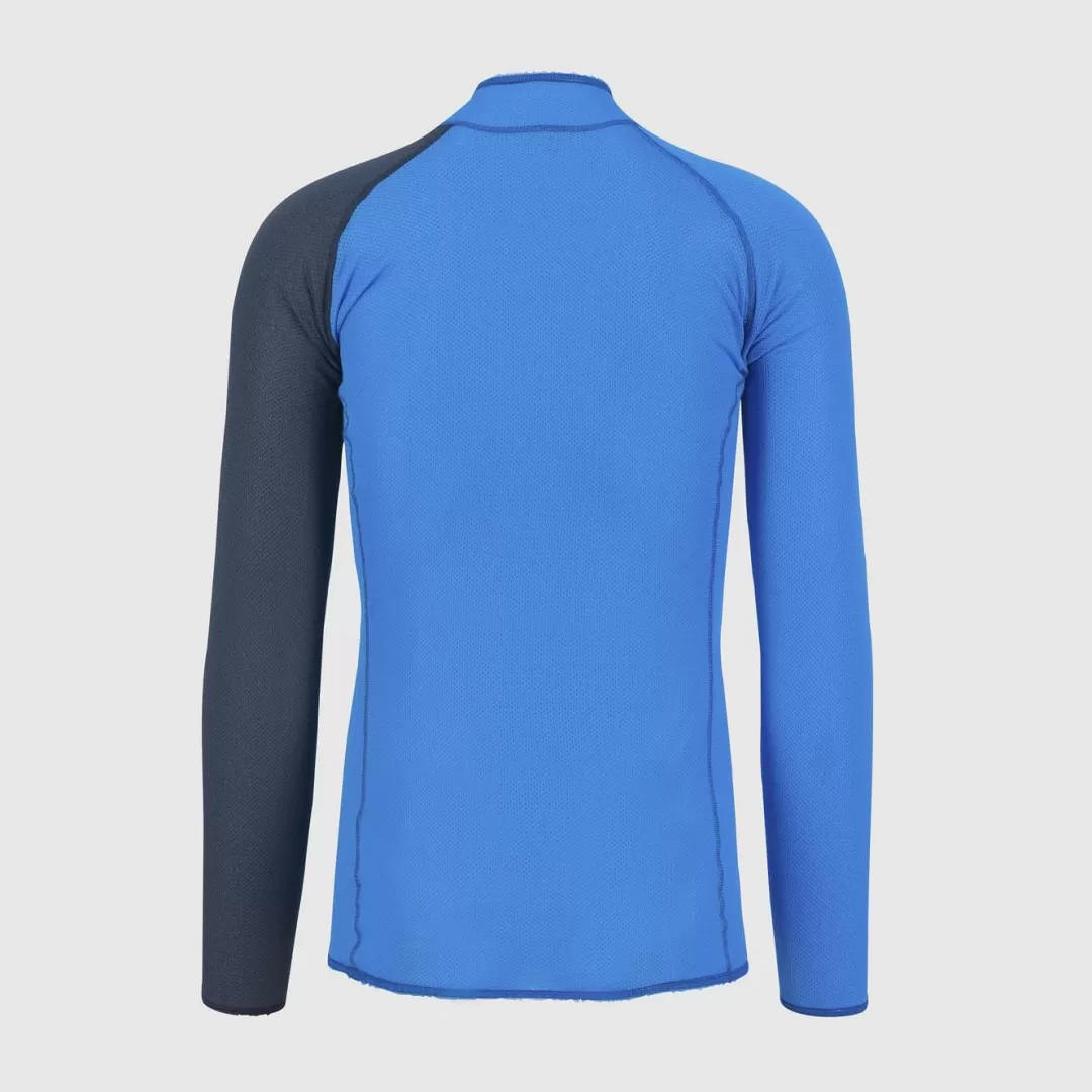 Karpos Winter | Skimo Touring | Ski Mountaineering | Mountaineering | Climbing | Trail Running | Baselayer | DINAMICO OCTA JERSEY LS HALF ZIP DIVA BLUE/MIDNIGHT