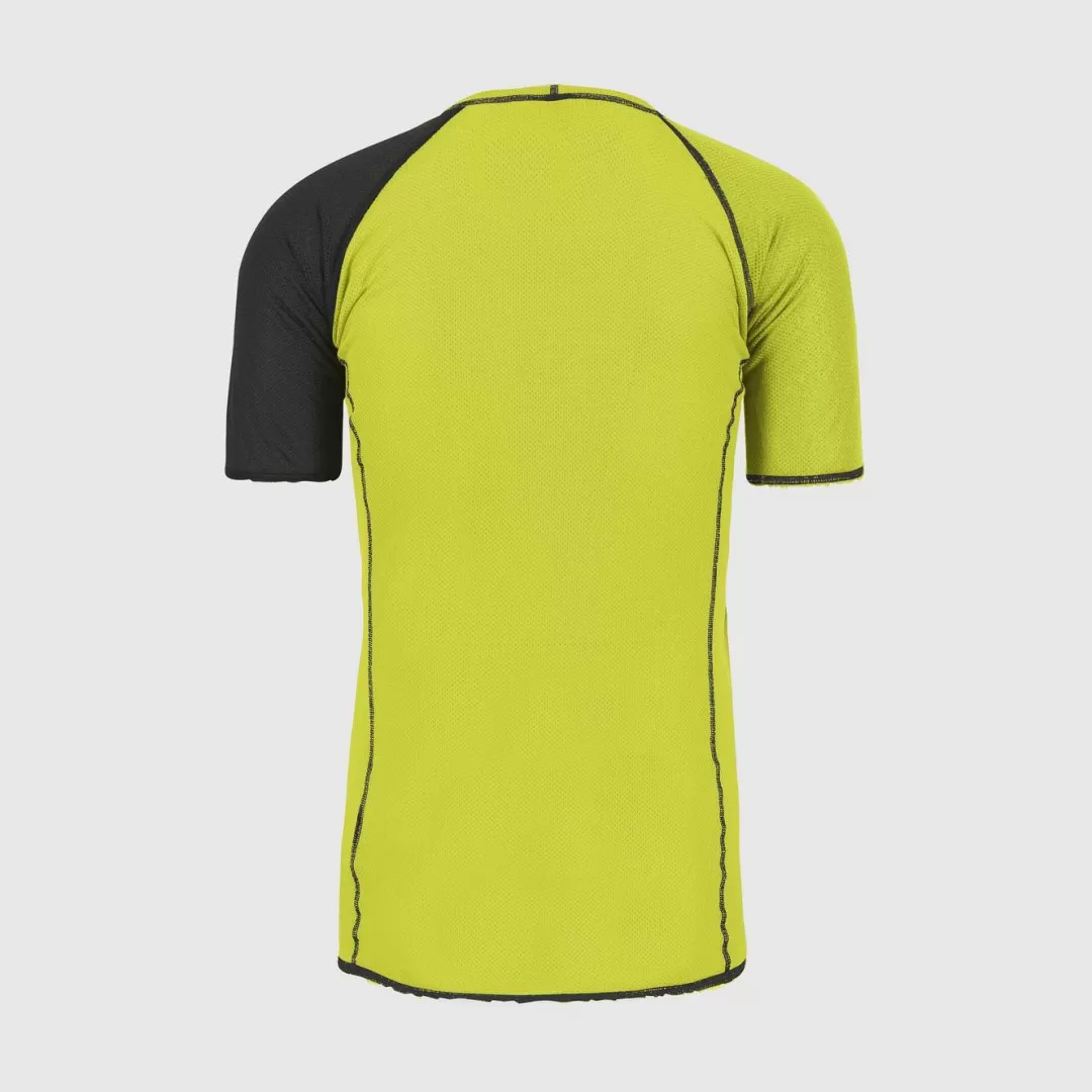 Karpos Winter | Skimo Touring | Ski Mountaineering | Mountaineering | Mountain Biking | Climbing | Trail Running | Baselayer | DINAMICO OCTA T-SHIRT KIWI COLADA/BLACK