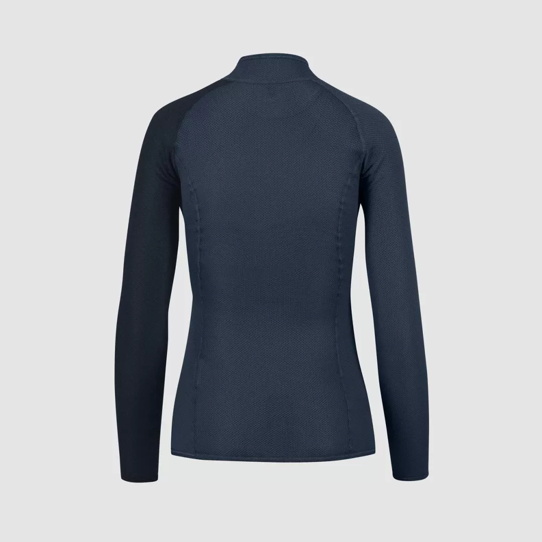 Karpos Skimo Touring | Skimo Dynamic | Ski Mountaineering | Mountaineering | Climbing | Trail Running | Baselayer | DINAMICO OCTA W JERSEY LS HALF ZIP MIDNIGHT/VULCAN