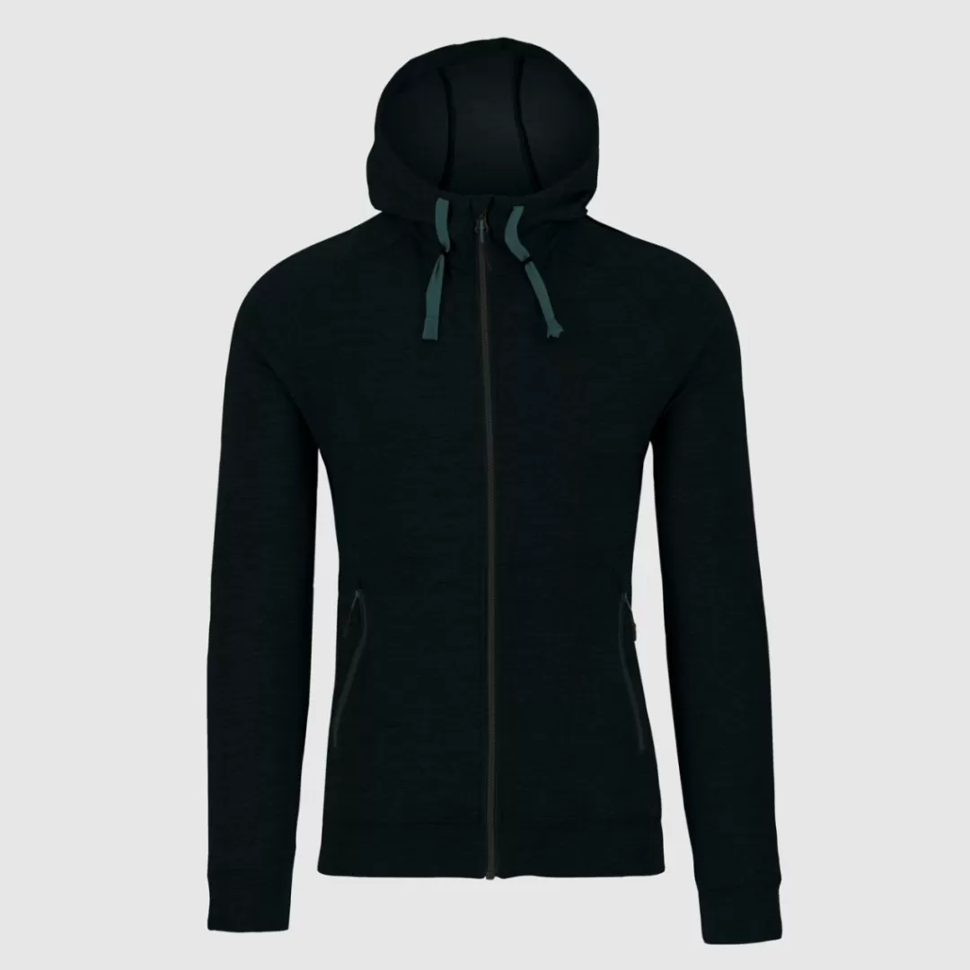 Karpos Lifestyle | Climbing | Fleeces | EASYFRIZZ FULL-ZIP HOODIE BLACK MELANGE