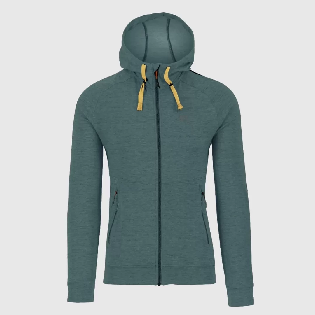 Karpos Lifestyle | Climbing | Fleeces | EASYFRIZZ FULL-ZIP HOODIE NORTH ATLANTIC MELANGE