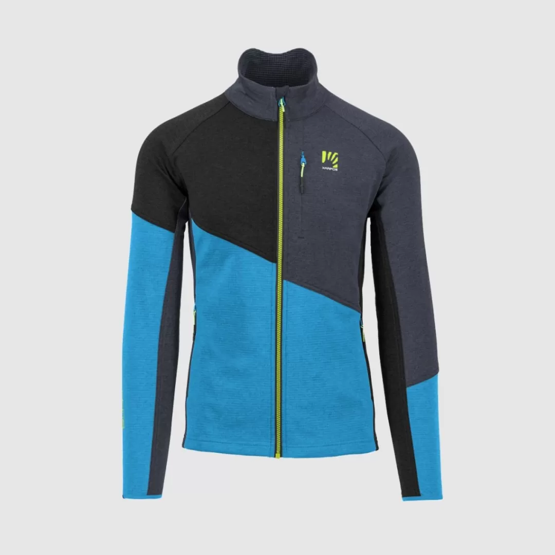 Karpos Winter | Fleeces | FEDERA FULL-ZIP FLEECE BLUE JEWEL/BLACK/INDIA INK