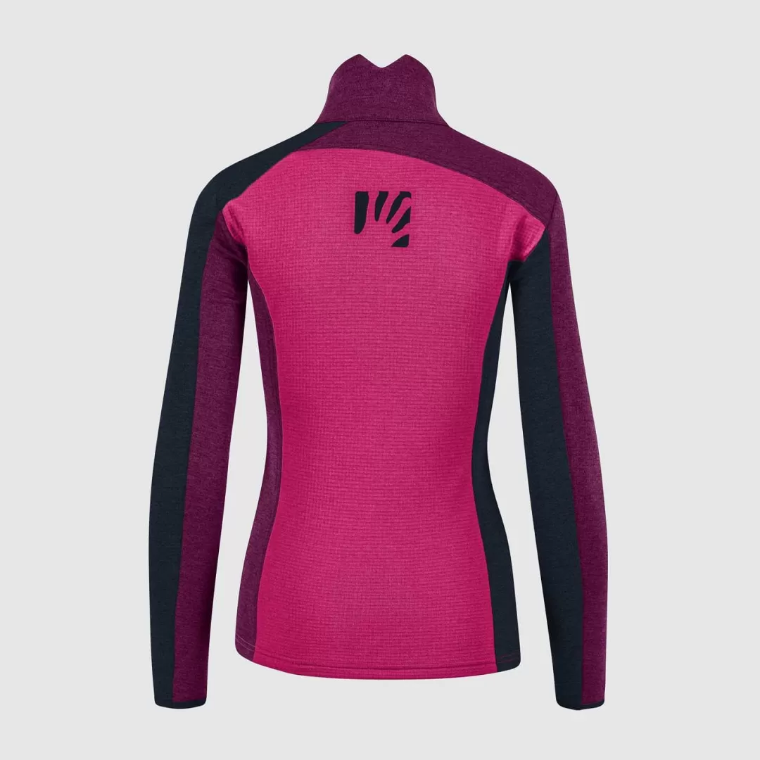 Karpos Winter | Fleeces | FEDERA FULL-ZIP W FLEECE PINK/BOYSENBERRY/VULCAN