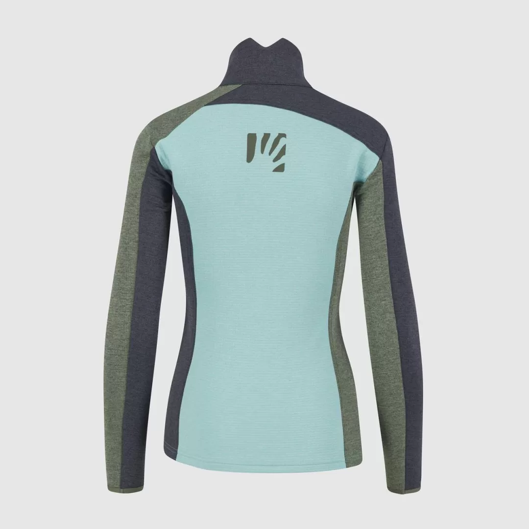 Karpos Winter | Fleeces | FEDERA FULL-ZIP W FLEECE AQUA SKY/BLACK SAND/THYME