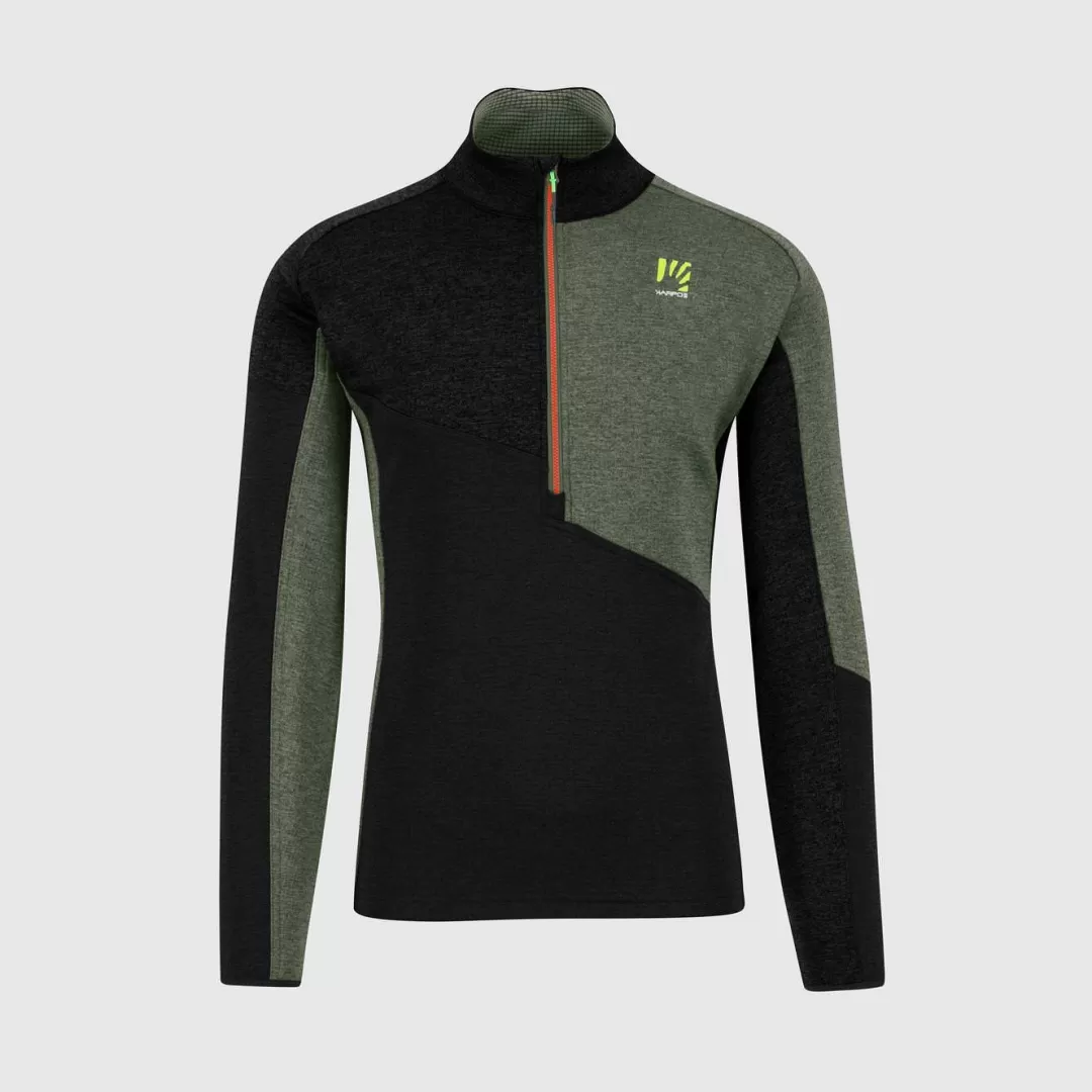 Karpos Winter | Fleeces | FEDERA HALF-ZIP FLEECE BLACK/BLACK SAND/THYME