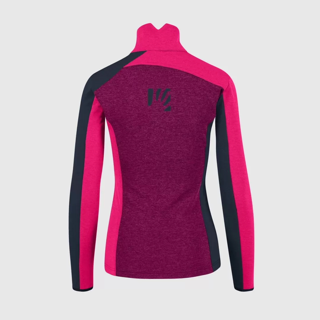 Karpos Winter | Fleeces | FEDERA HALF-ZIP W FLEECE BOYSENBERRY/PINK/VULCAN