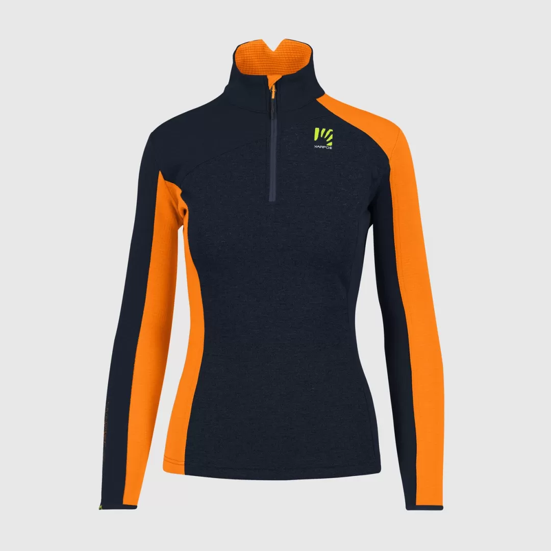 Karpos Winter | Fleeces | FEDERA HALF-ZIP W FLEECE VULCAN/VIBRANT ORANGE