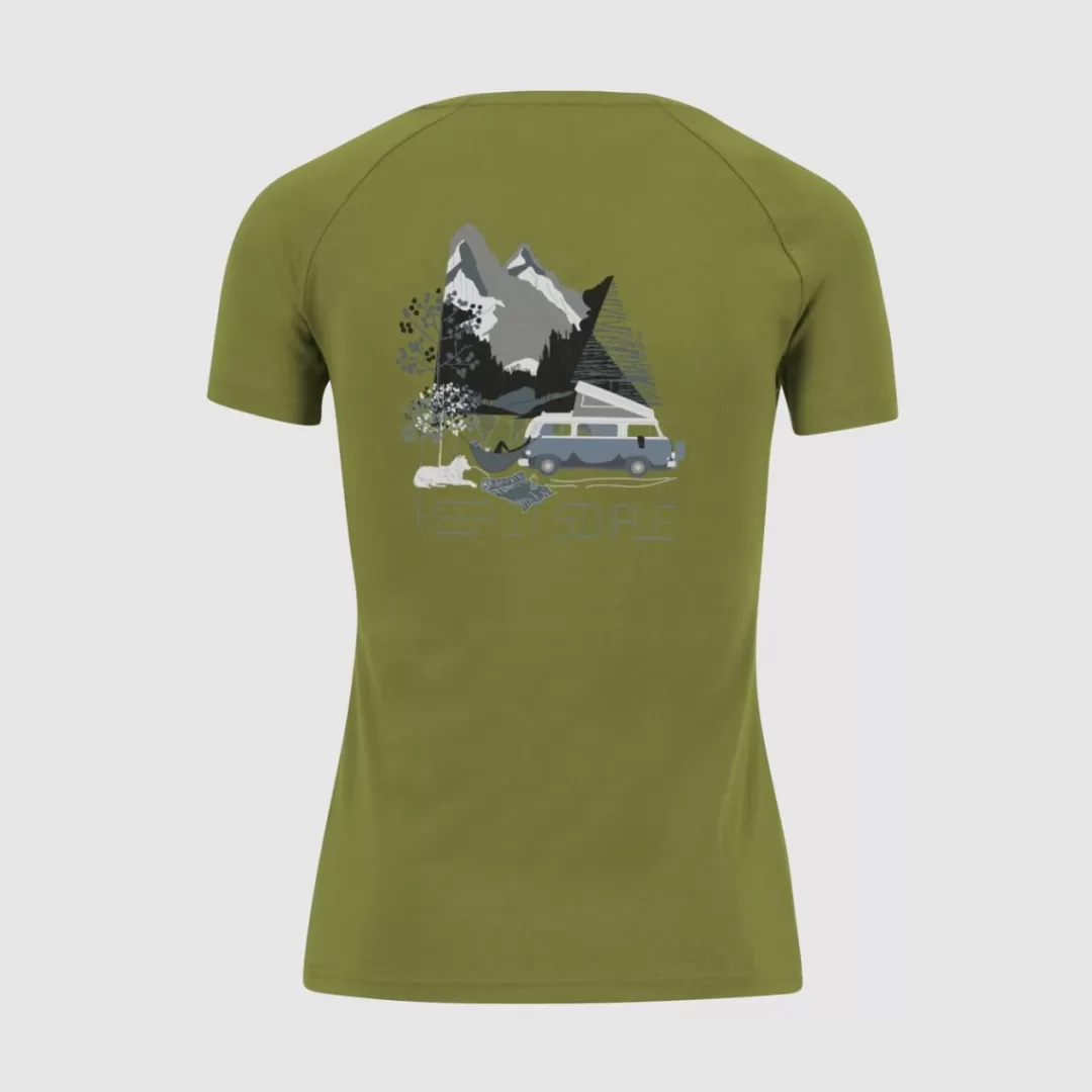 Karpos Lifestyle | Climbing | T-Shirts | GENZIANELLA W T-SHIRT GUACAMOLE