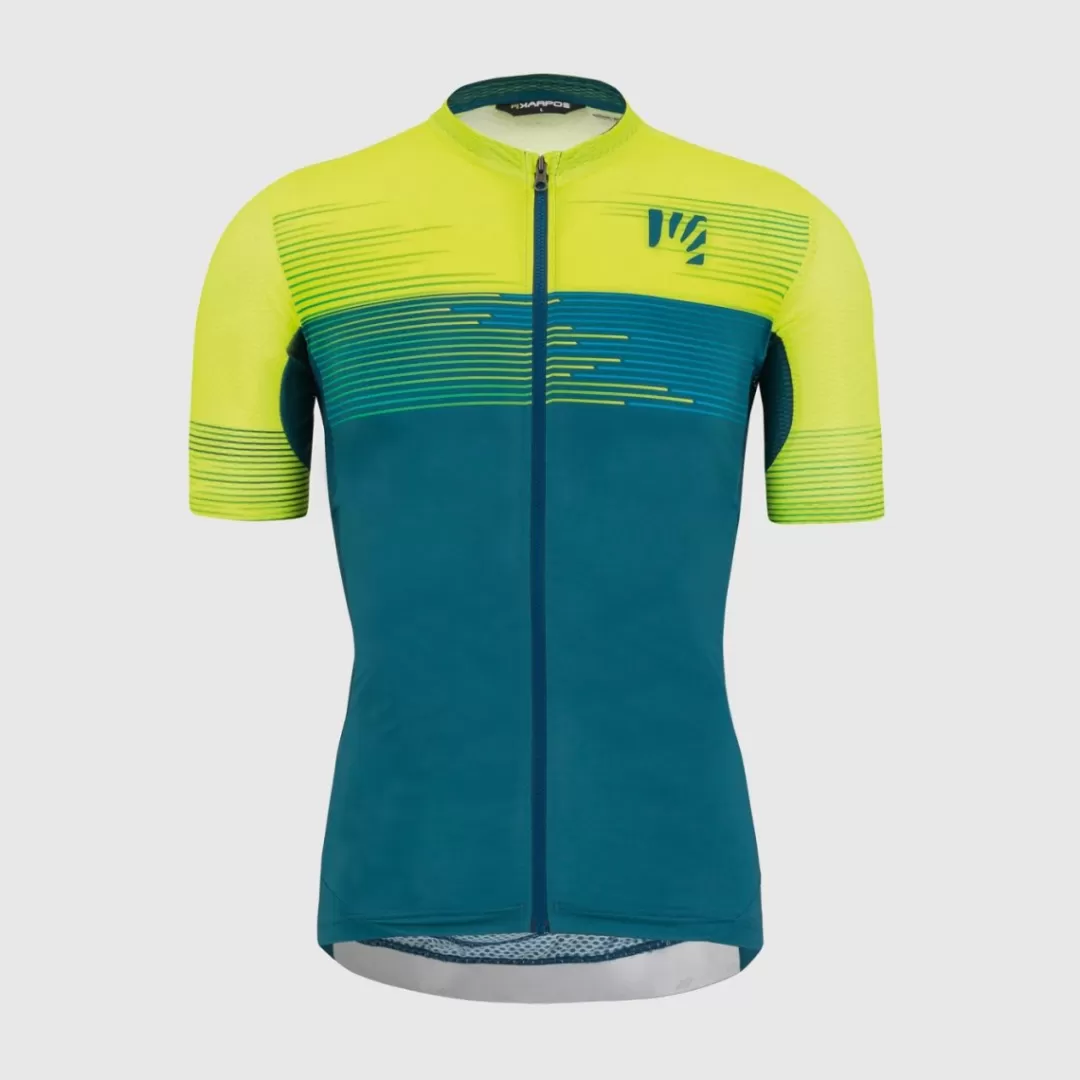 Karpos Mountain Biking | T-Shirts | GREEN FIRE JERSEY REFL.POND/YELLOW F/ENAMEL B.