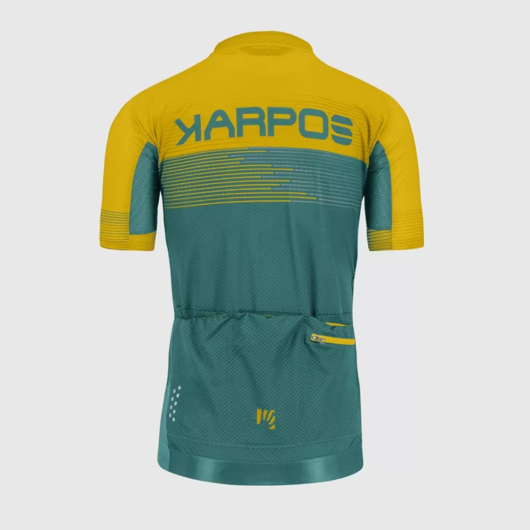 Karpos Mountain Biking | T-Shirts | GREEN FIRE JERSEY NORTH ATLANTIC/LEMON CURRY/DAR