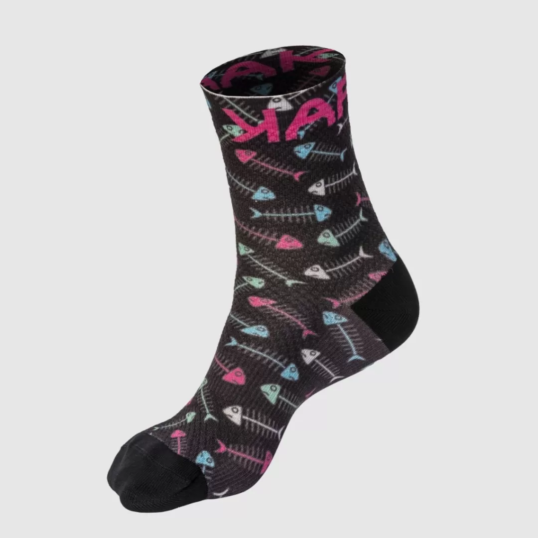 Karpos Mountain Biking | Trail Running | Hiking | Accessories | GREEN FIRE W SOCKS BLACK/BLUEBIRD/WHITE/PINK