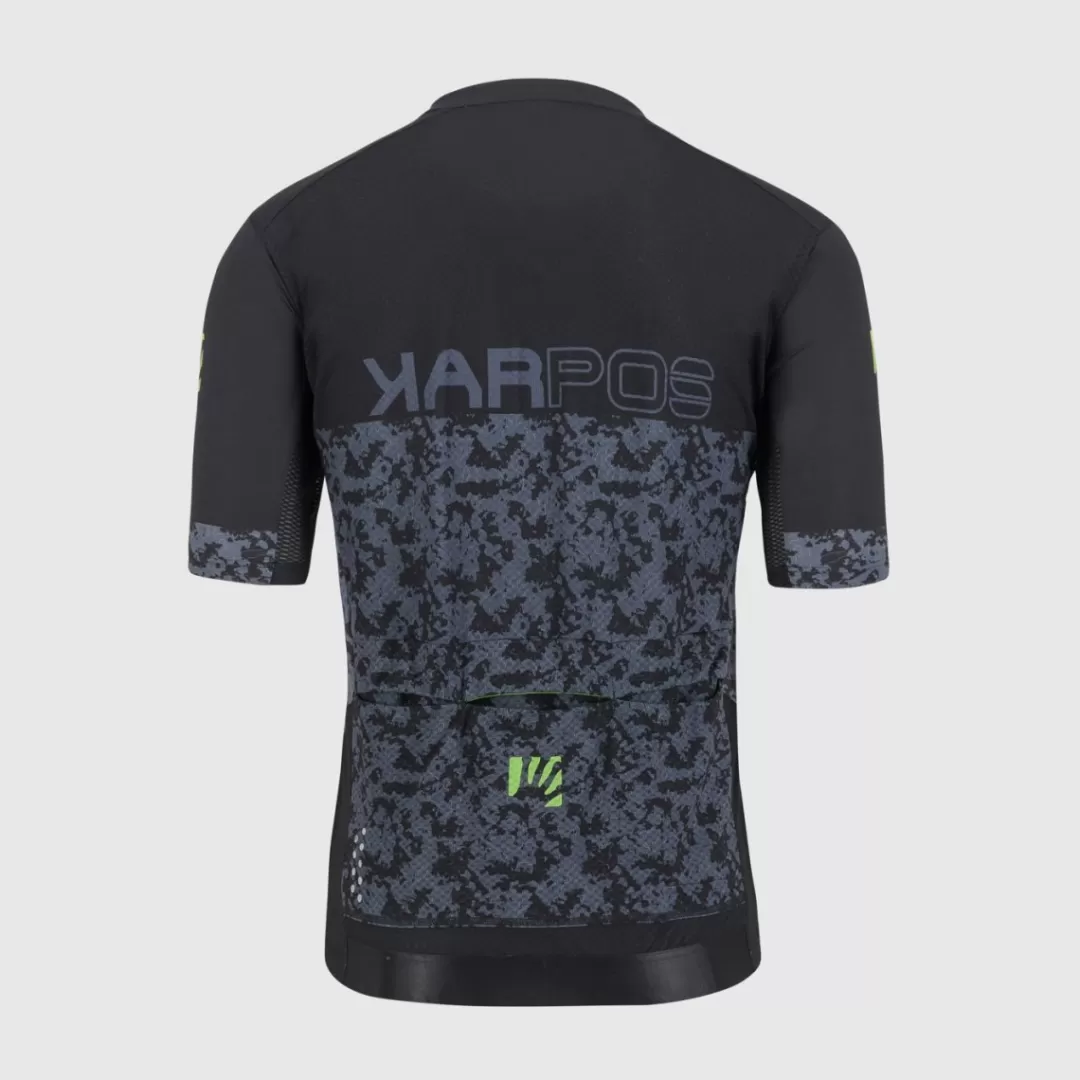 Karpos Mountain Biking | T-Shirts | JUMP JERSEY BLACK/OMBRE BLUE/GREEN FLUO