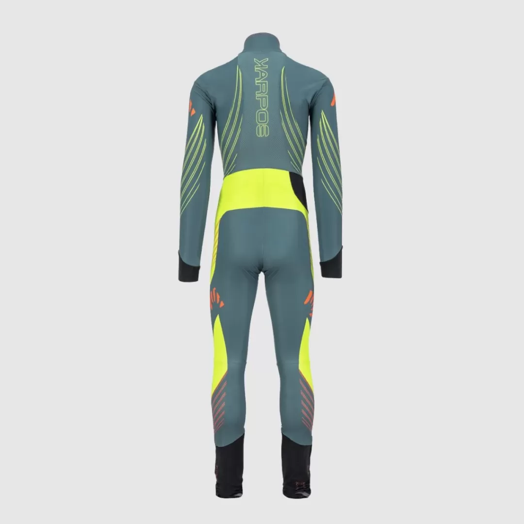 Karpos Winter | Skimo Dynamic | Ski Mountaineering | RACE SUIT DARK SLATE/LIME GREEN/GRENADIN