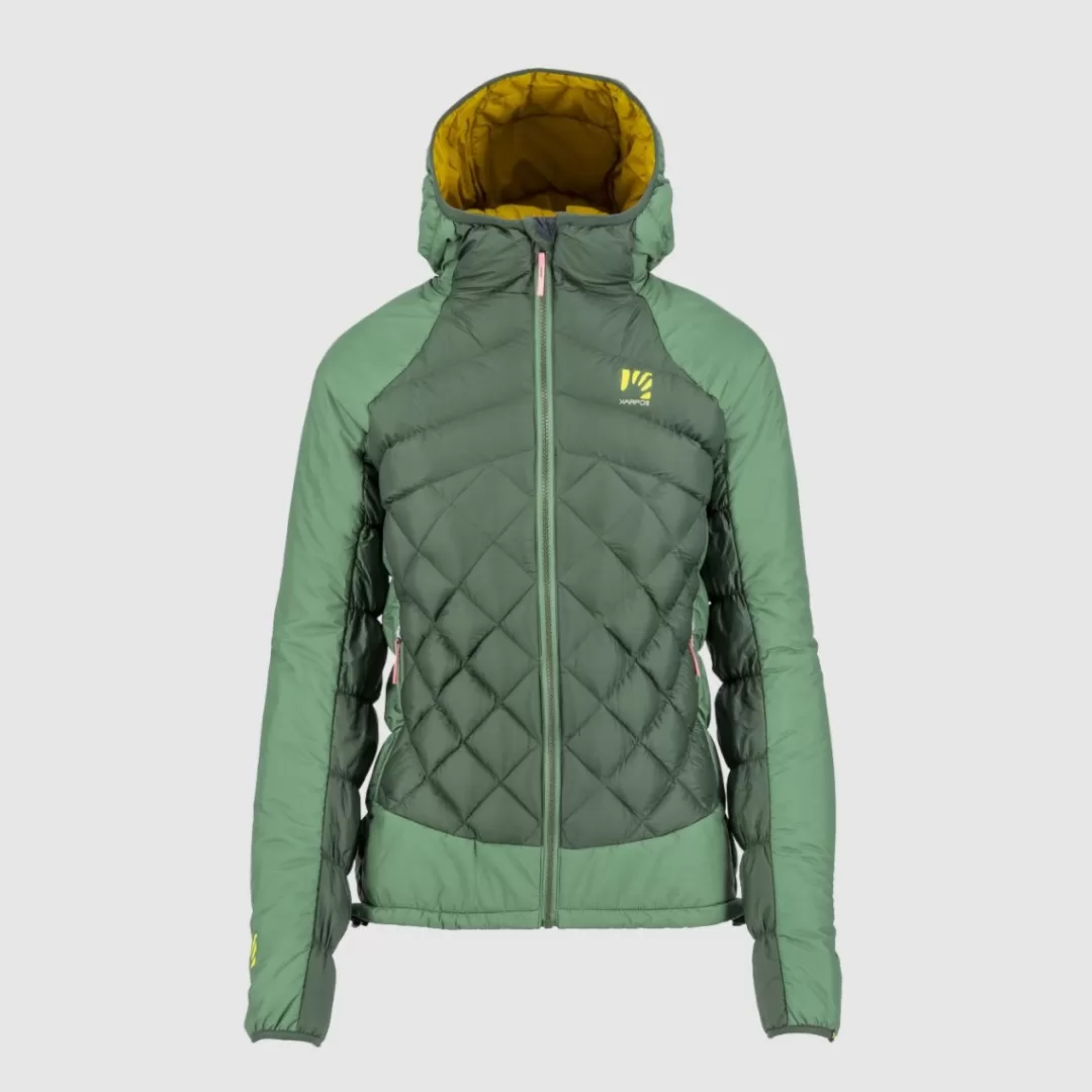 Karpos Winter | Ski Mountaineering | Hiking | Jackets & Vests | LASTEI ACTIVE PLUS W JACKET JUNGLE GREEN/FROSTY S.