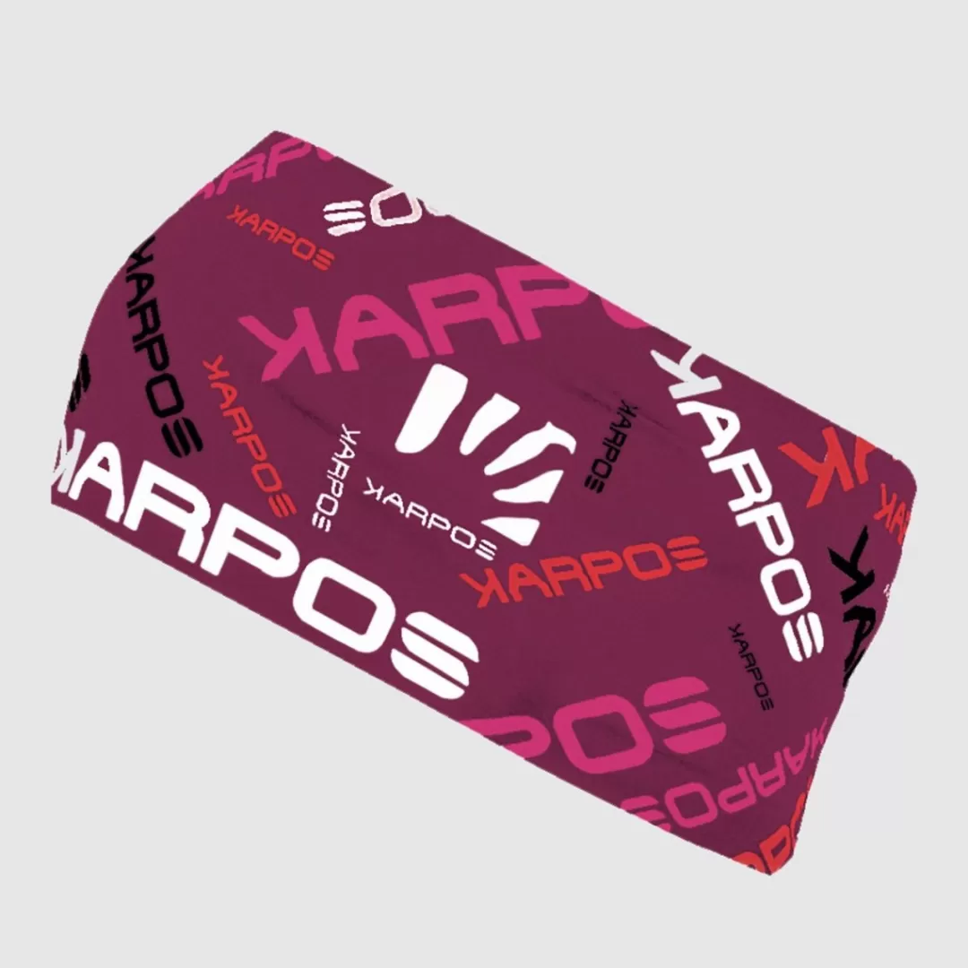 Karpos Mountaineering | Mountain Biking | Climbing | Trail Running | Hiking | Headwear | LAVAREDO HEADBAND RASPBERRY RADIANCE